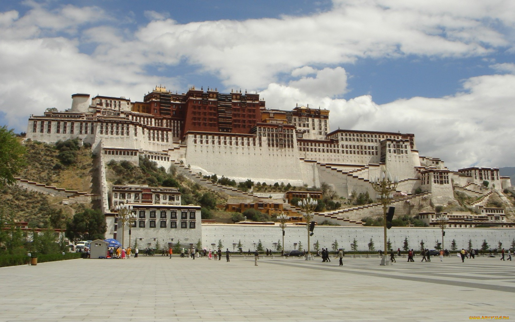 города, дворцы, замки, крепости, potala, palace, lhasa, tibet