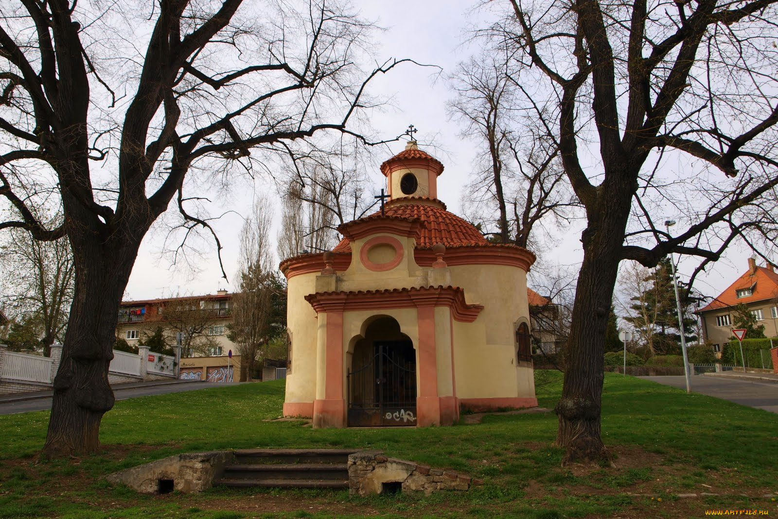 Часовня, святой, троицы, 1750, города, католические, соборы, костелы, аббатства, прага