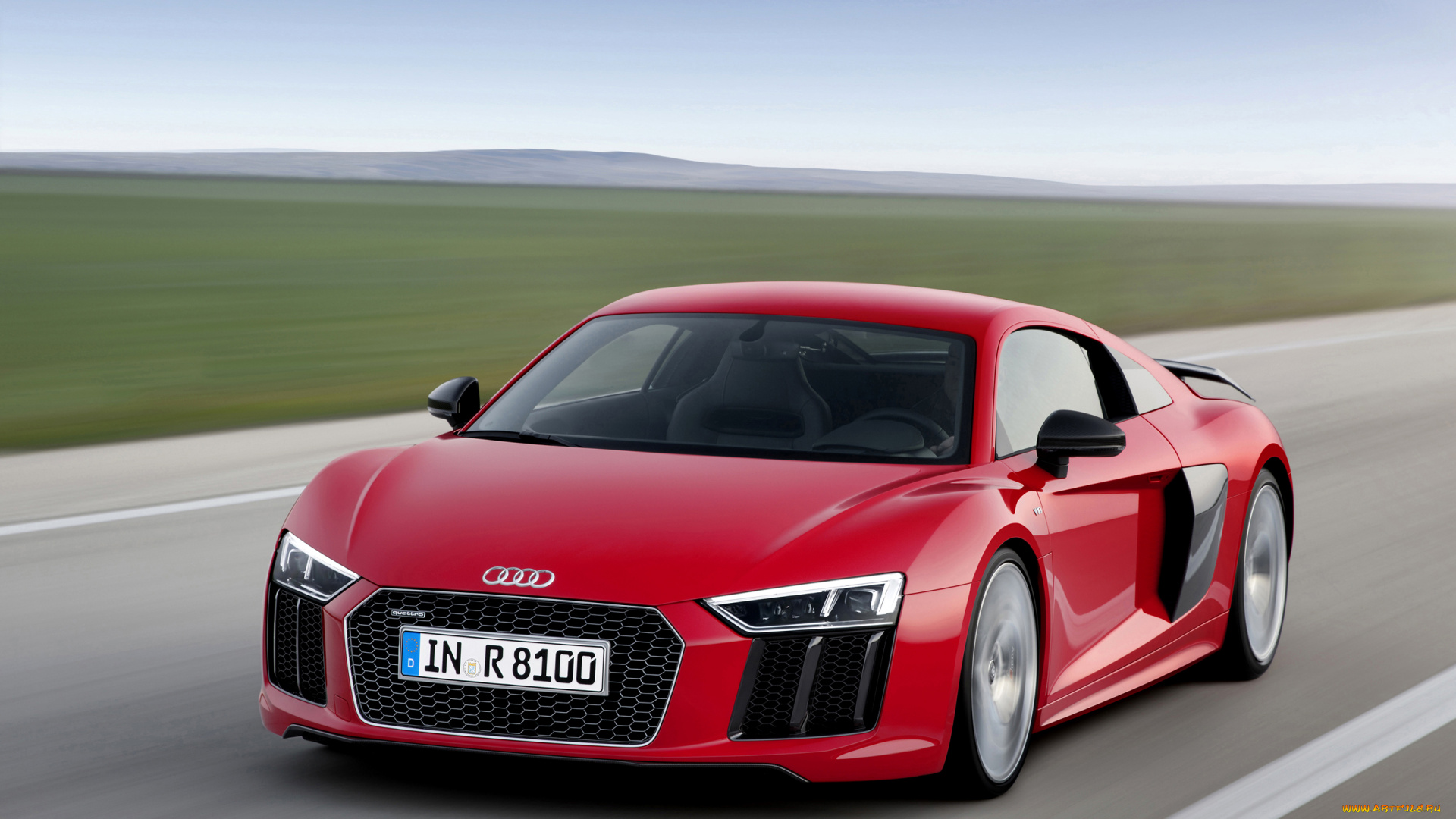 2015, audi, r8, v10, plus, автомобили, audi, тюнинг, металлик, красный