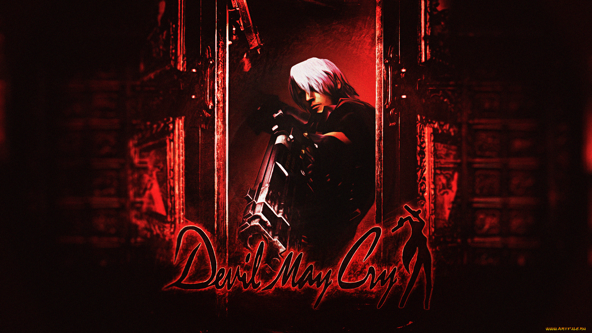 видео, игры, devil, may, cry, 2, dante, devil, may, cry, dmc, background, video, game, gun