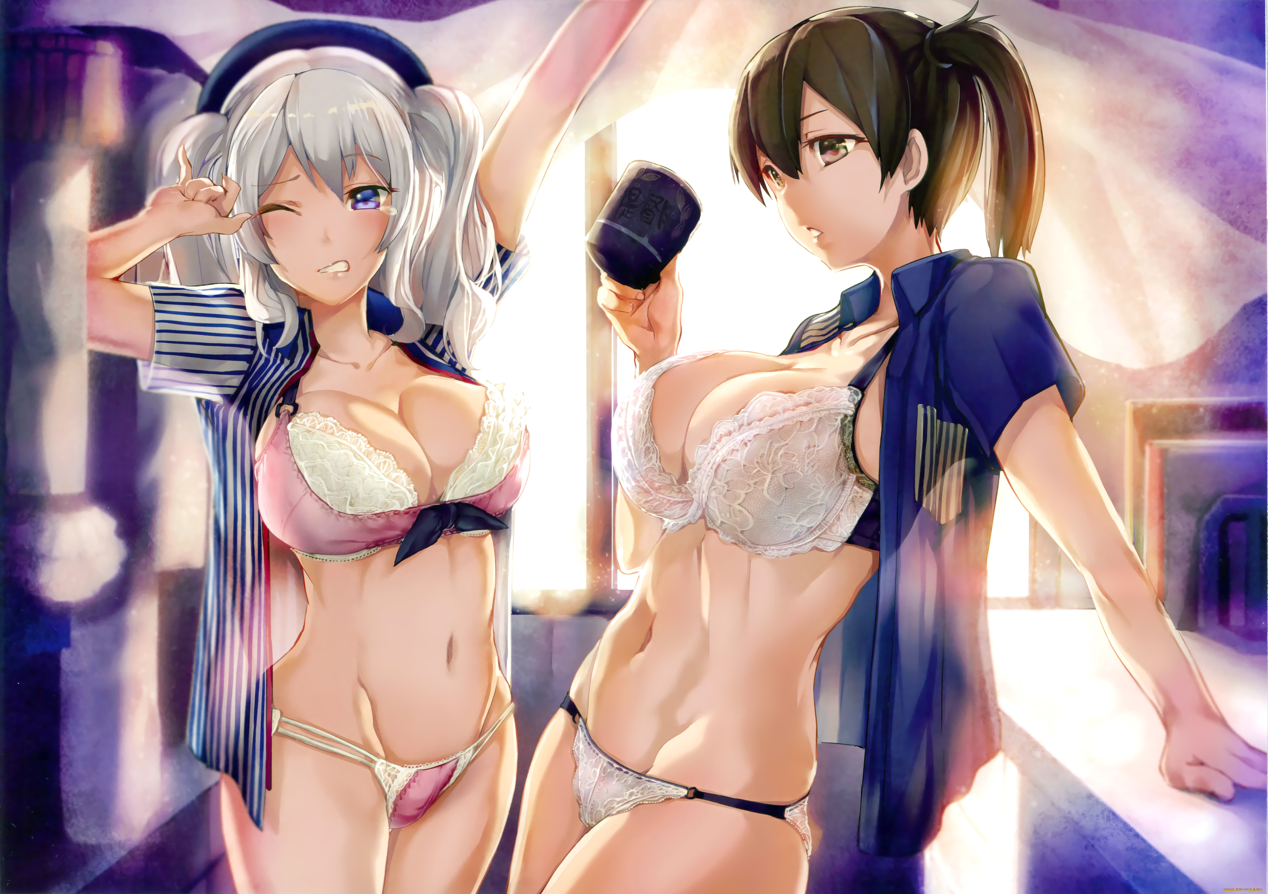 аниме, kantai, collection, kashima, kaga