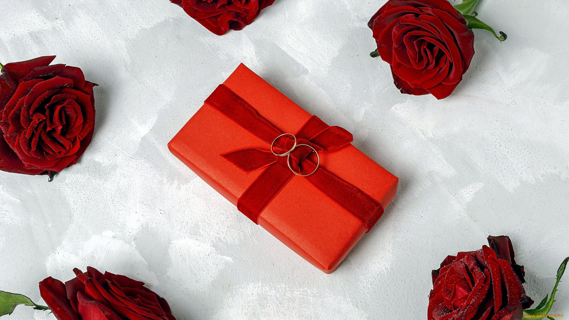 праздничные, подарки, и, коробочки, розы, подарок, лента, бант