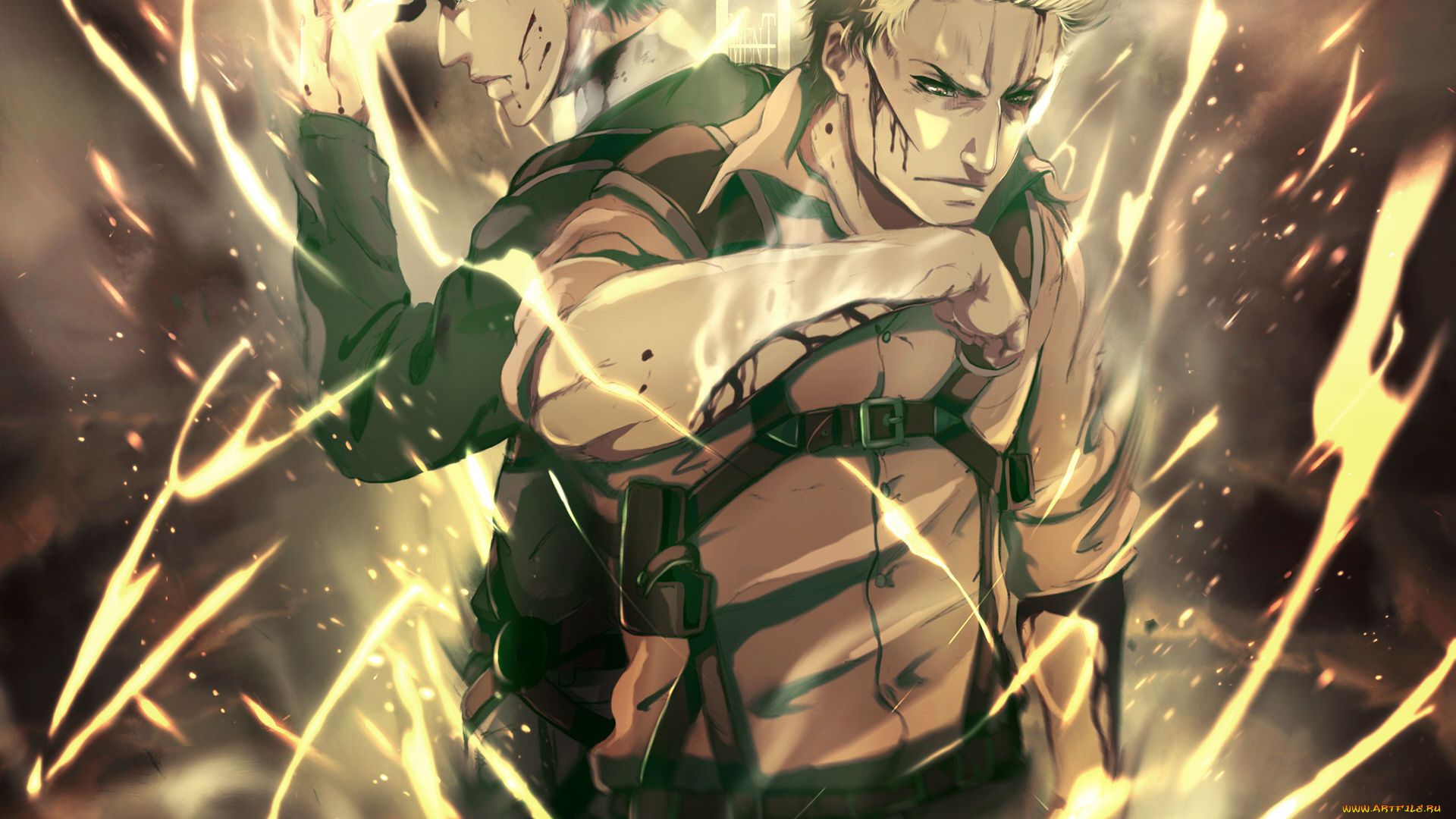 аниме, shingeki, no, kyojin, attack, on, titan