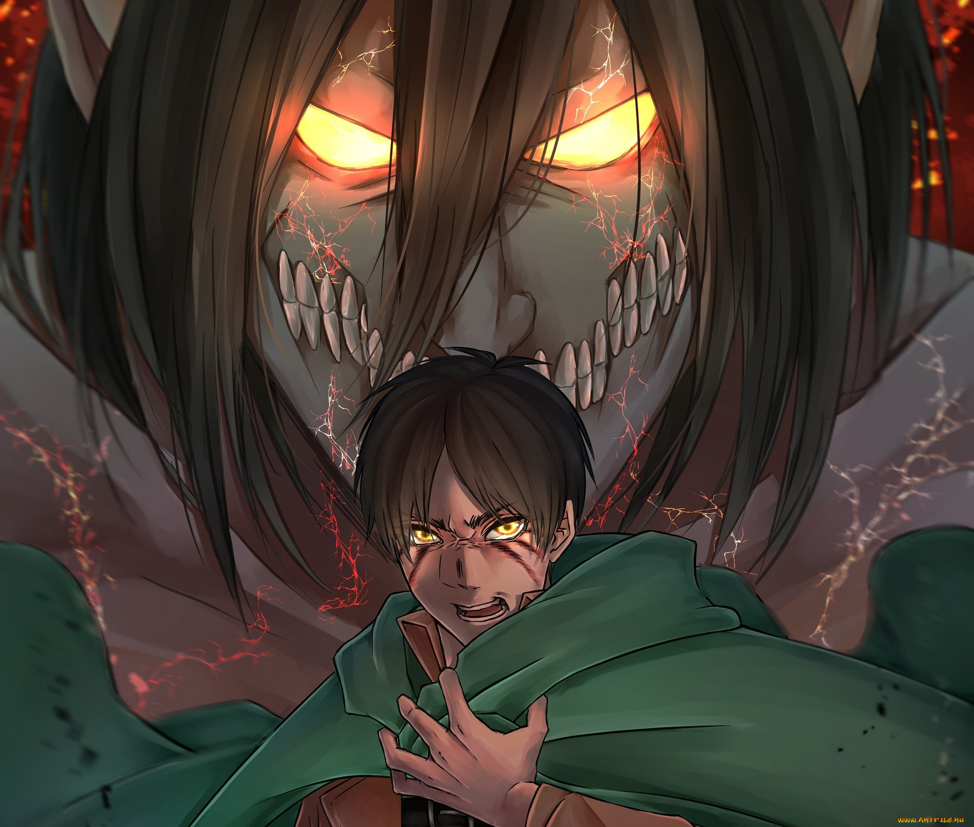 аниме, shingeki, no, kyojin, attack, on, titan