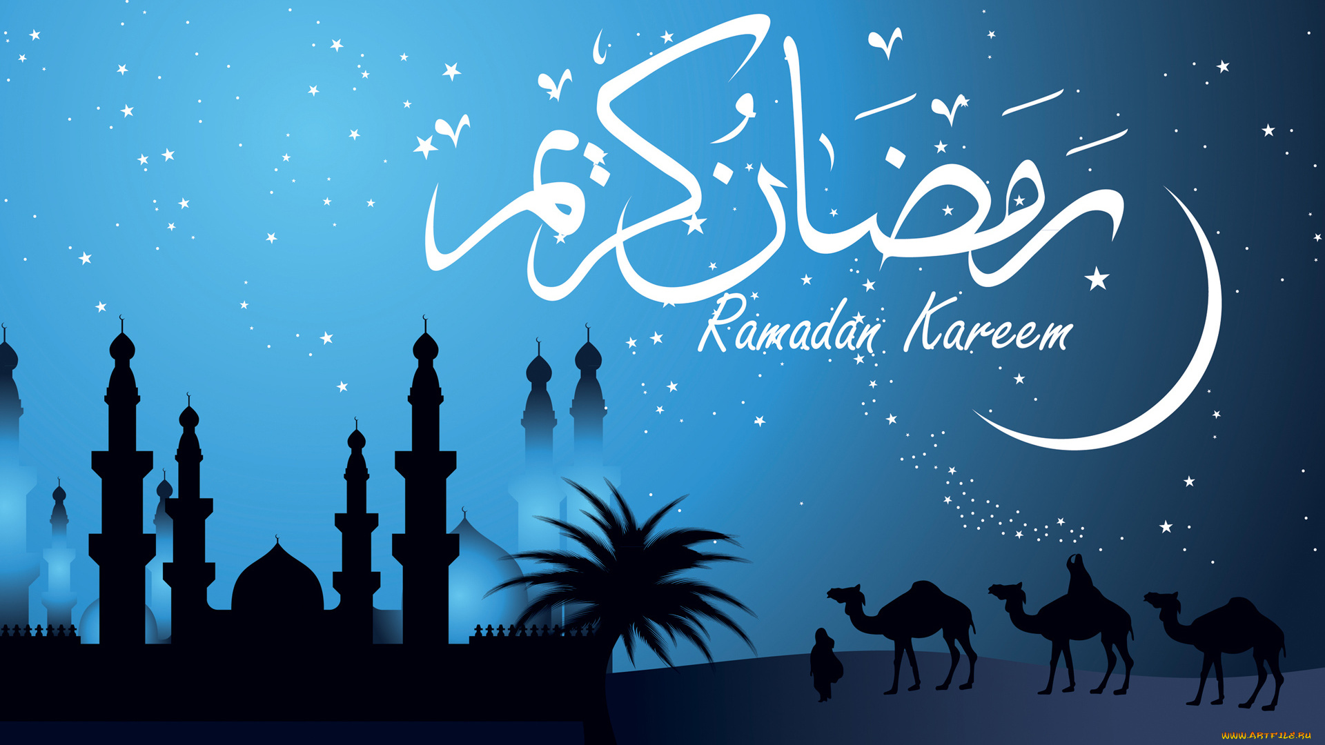 рамадан, праздничные, другое, мечеть, верблюды