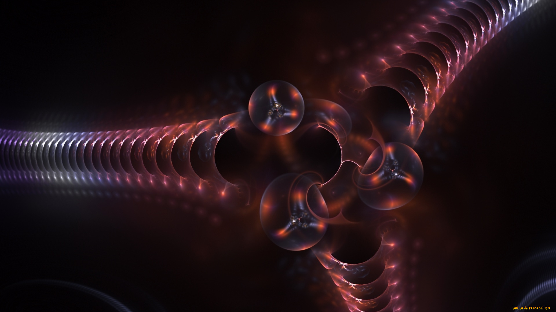 3д, графика, fractal, фракталы, узор, цвета, фон