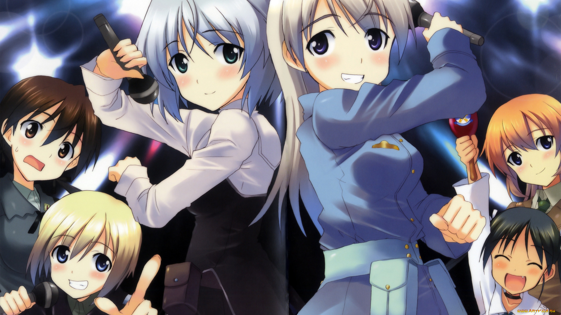 аниме, strike, witches