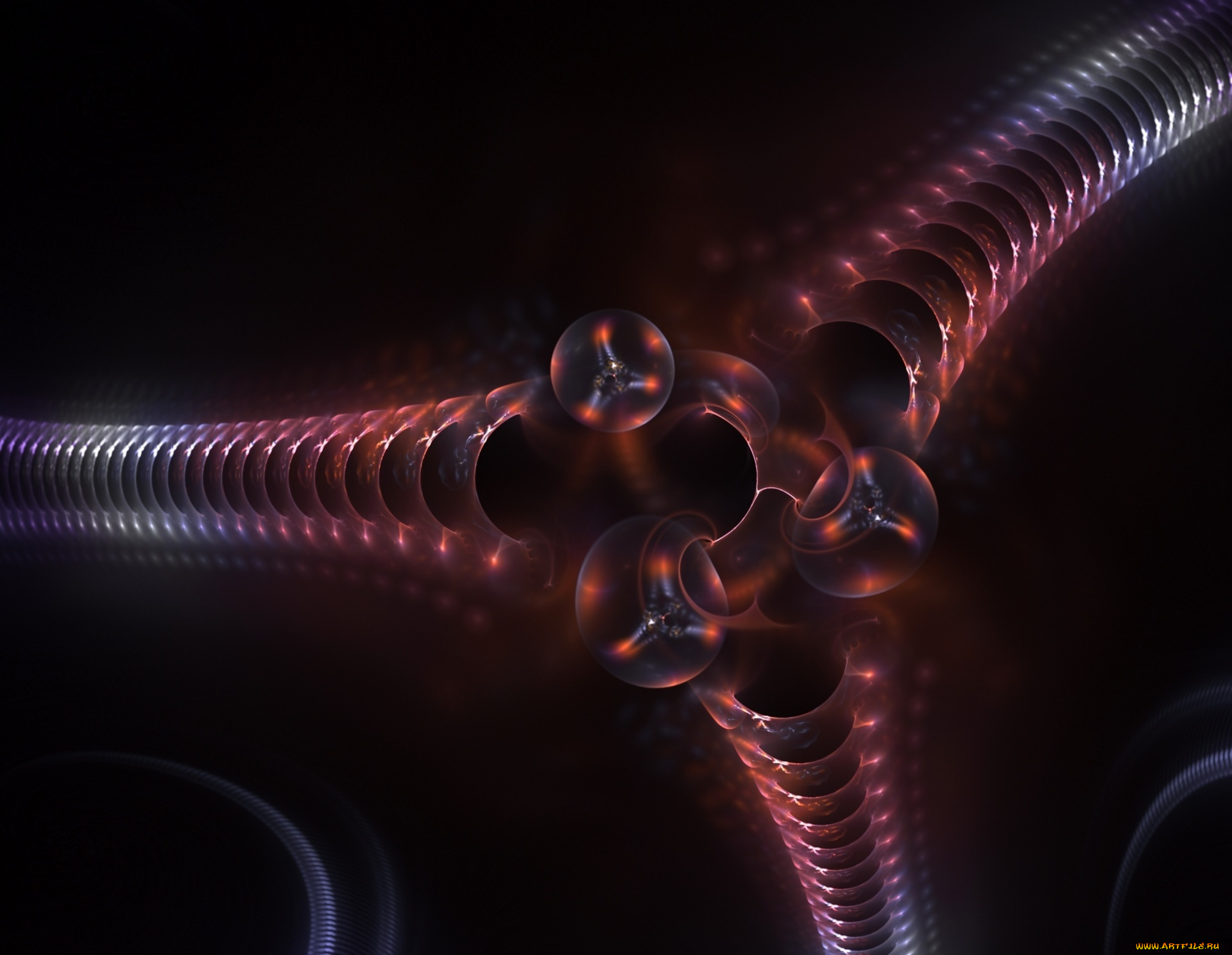 3д, графика, fractal, фракталы, узор, цвета, фон