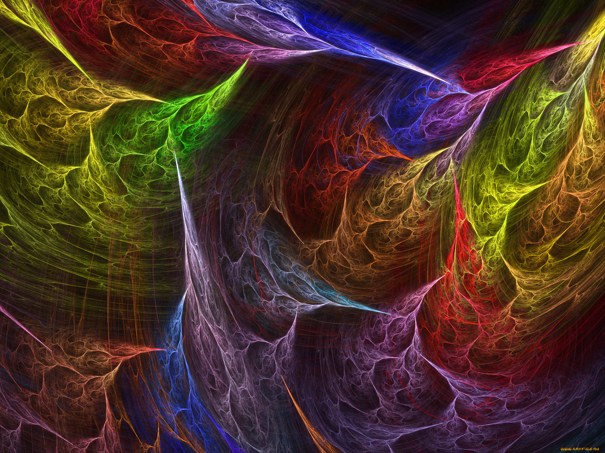 3д, графика, fractal, фракталы, фон, цвета, узор