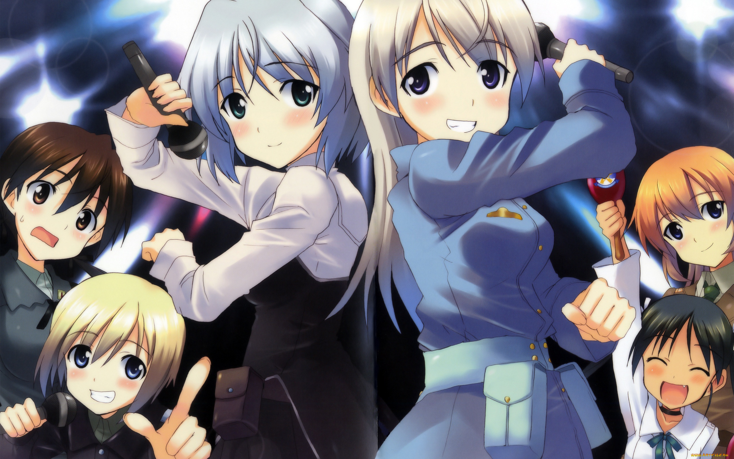 аниме, strike, witches