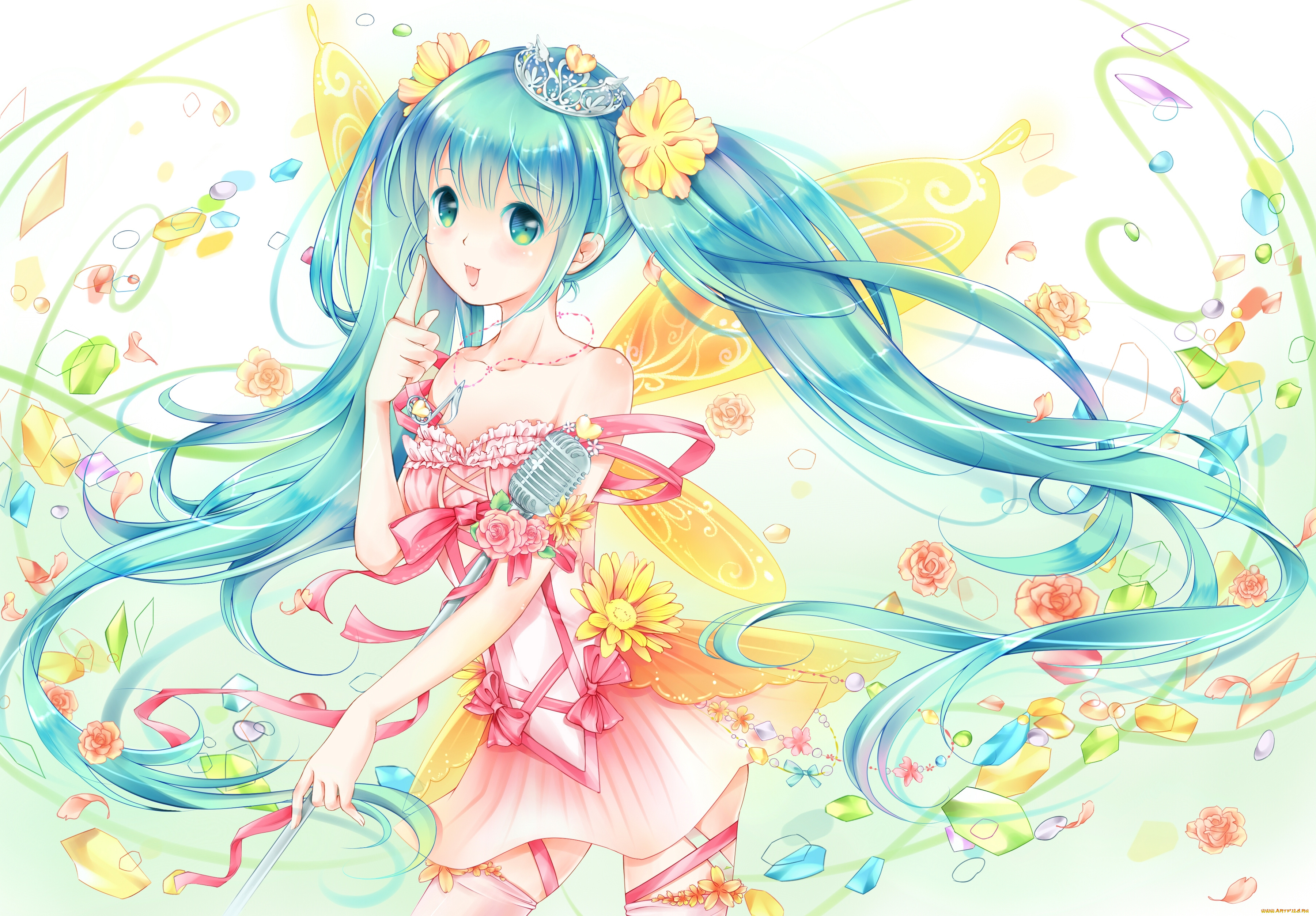 hatsune, miku, аниме, vocaloid