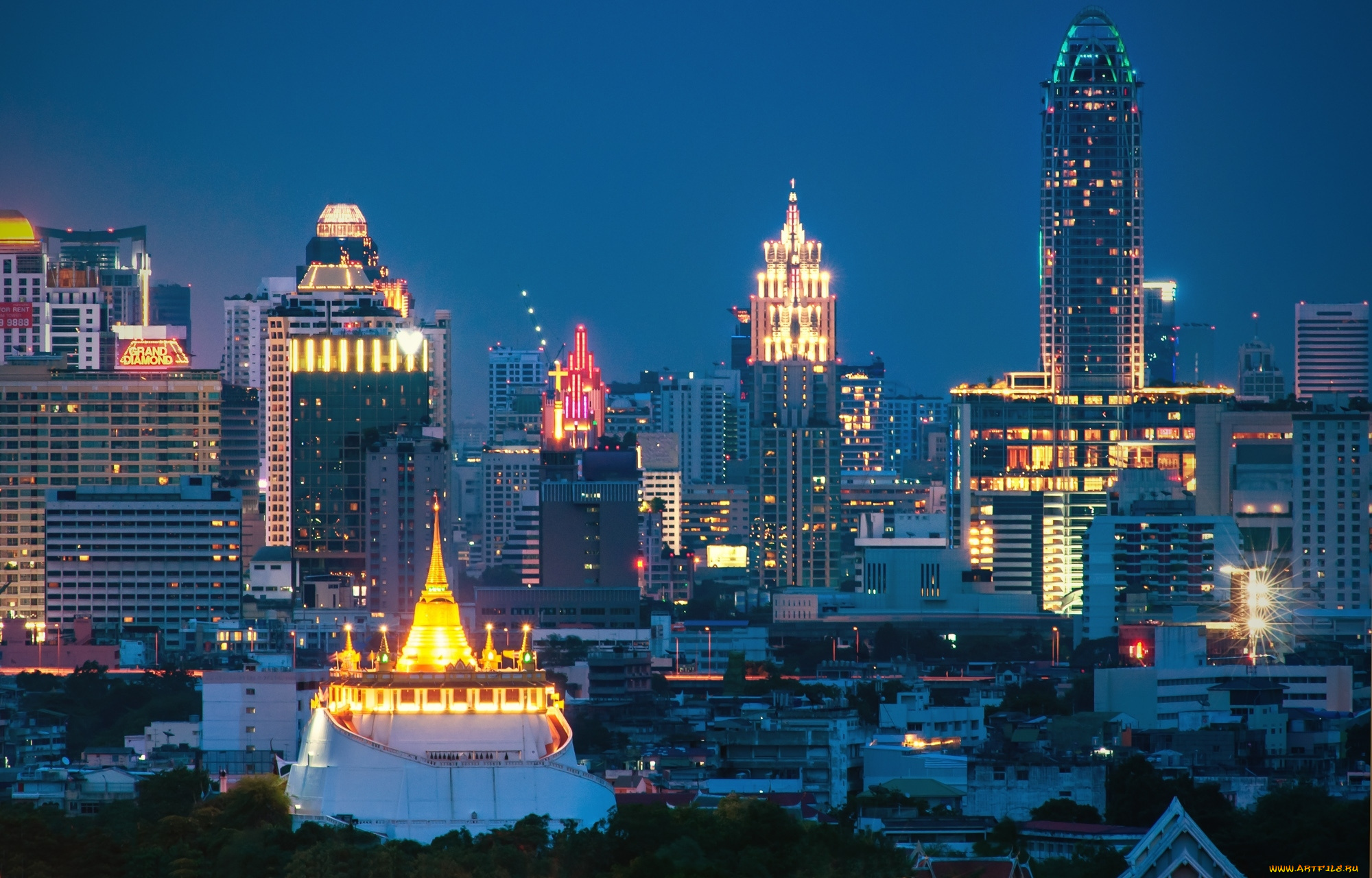 города, бангкок, таиланд, контраст