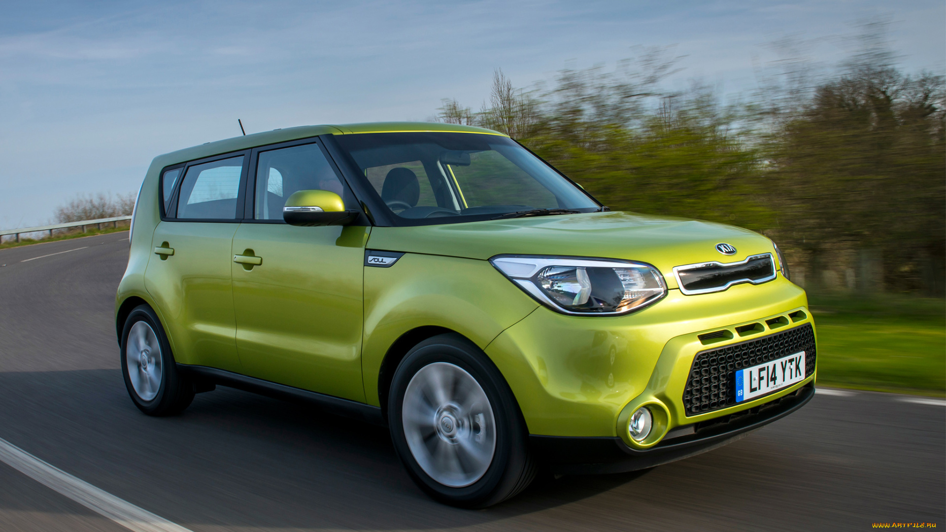 автомобили, kia, зеленый, 2014, uk-spec, soul