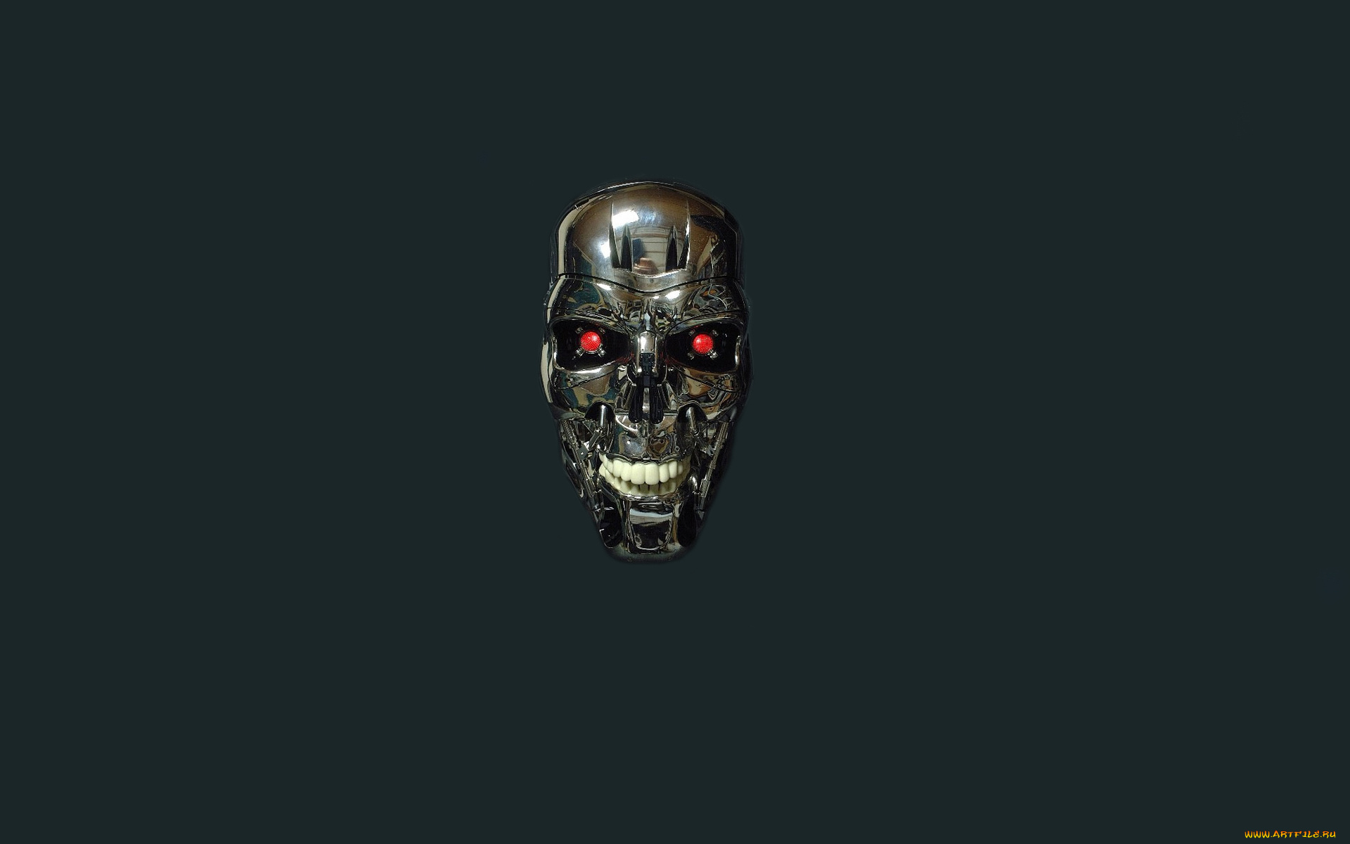 рисованные, минимализм, череп, голова, робот, terminator, терминатор