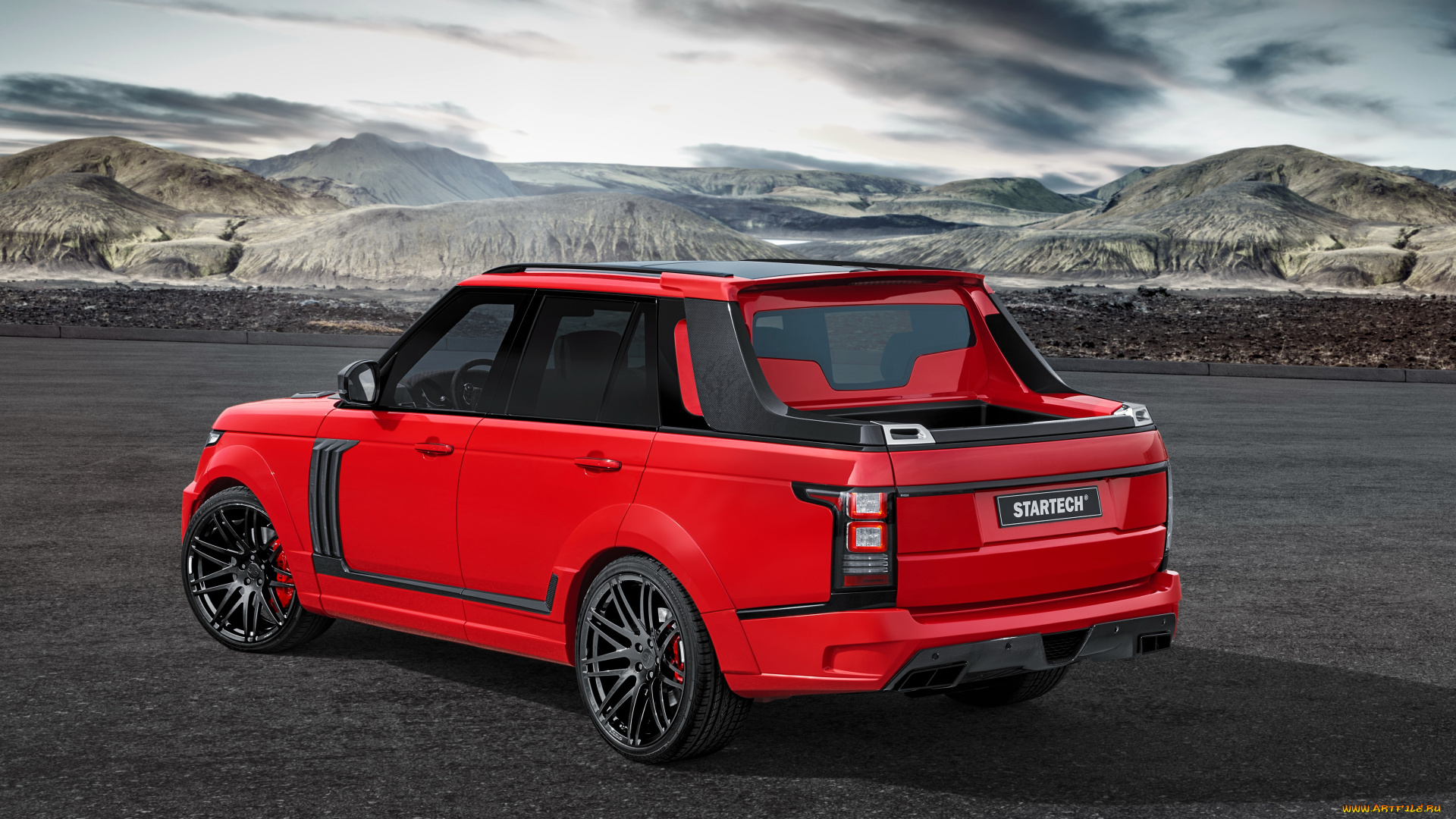 автомобили, range, rover, startech, range, rover, pickup, крассный, l405, 2015г