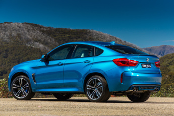 обоя автомобили, bmw, голубой, 2015г, f16, au-spec, x6, m