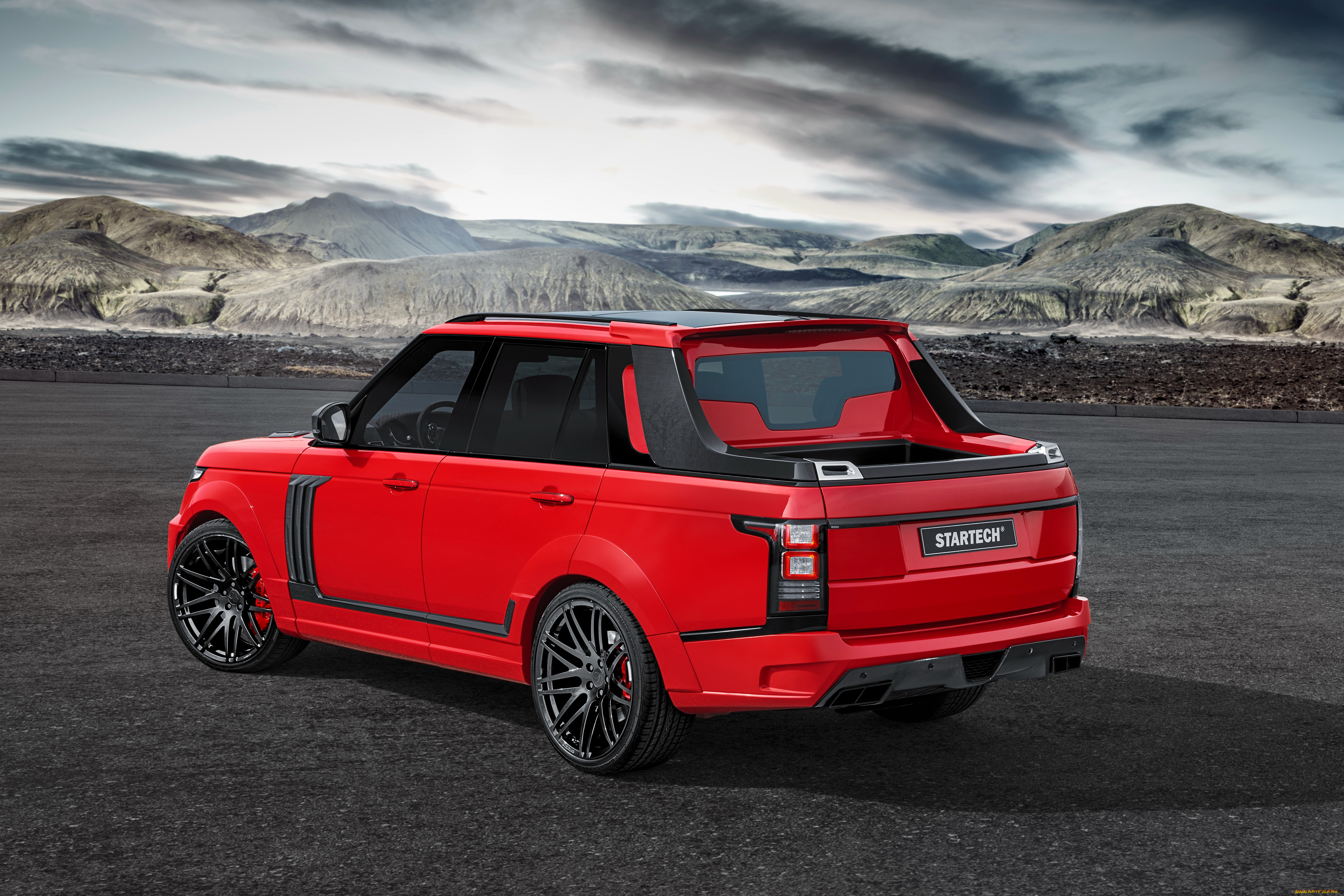 автомобили, range, rover, startech, range, rover, pickup, крассный, l405, 2015г