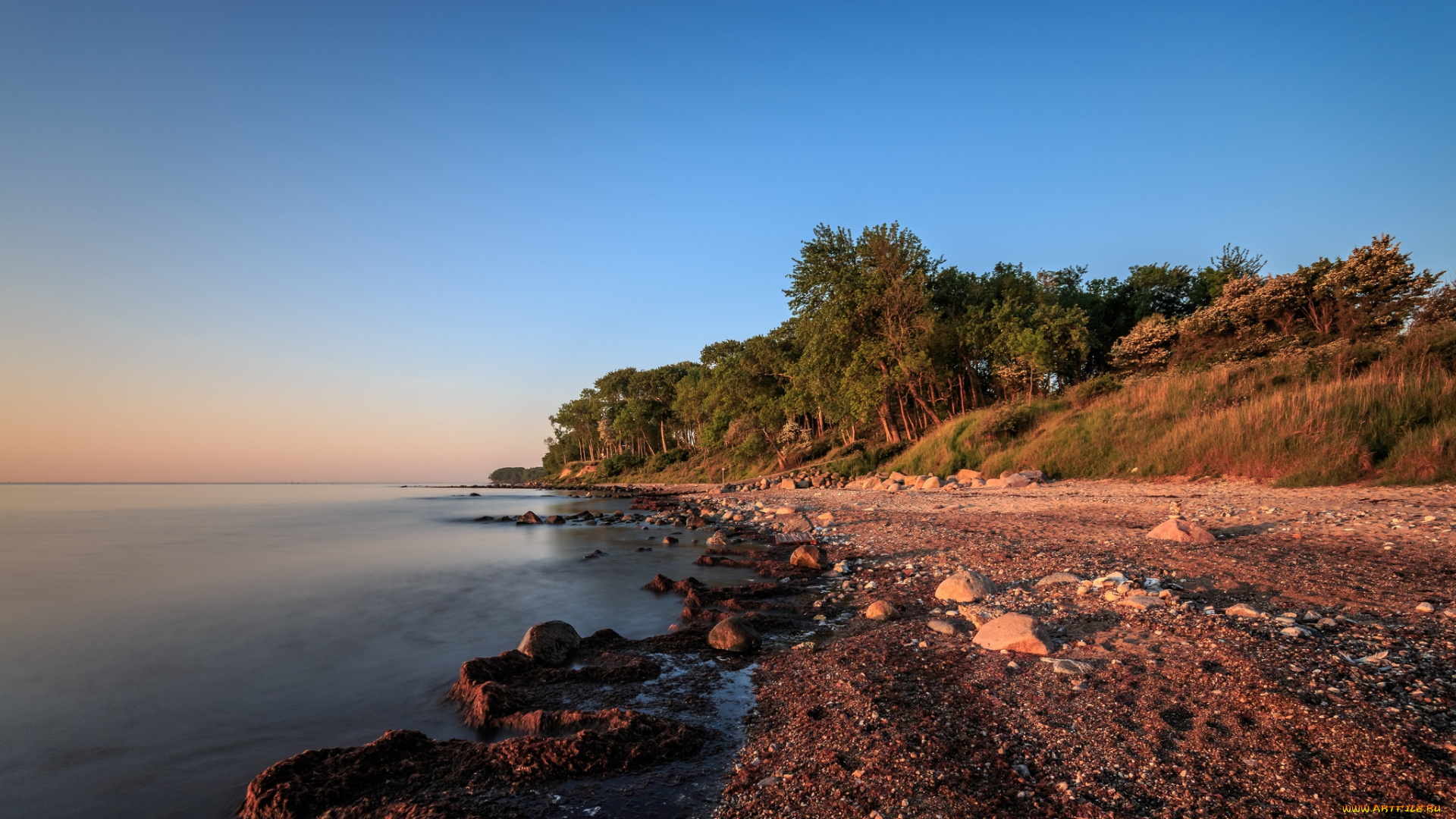 природа, побережье, берег, море