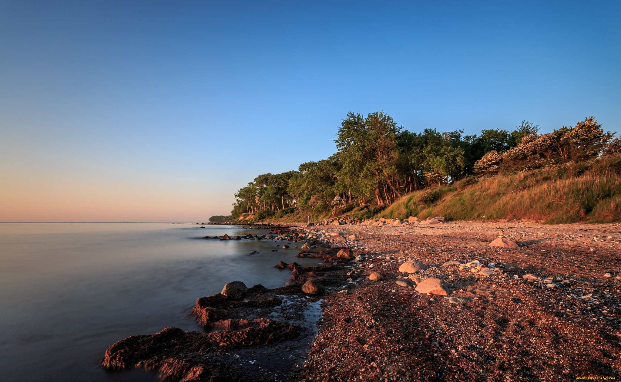 природа, побережье, берег, море