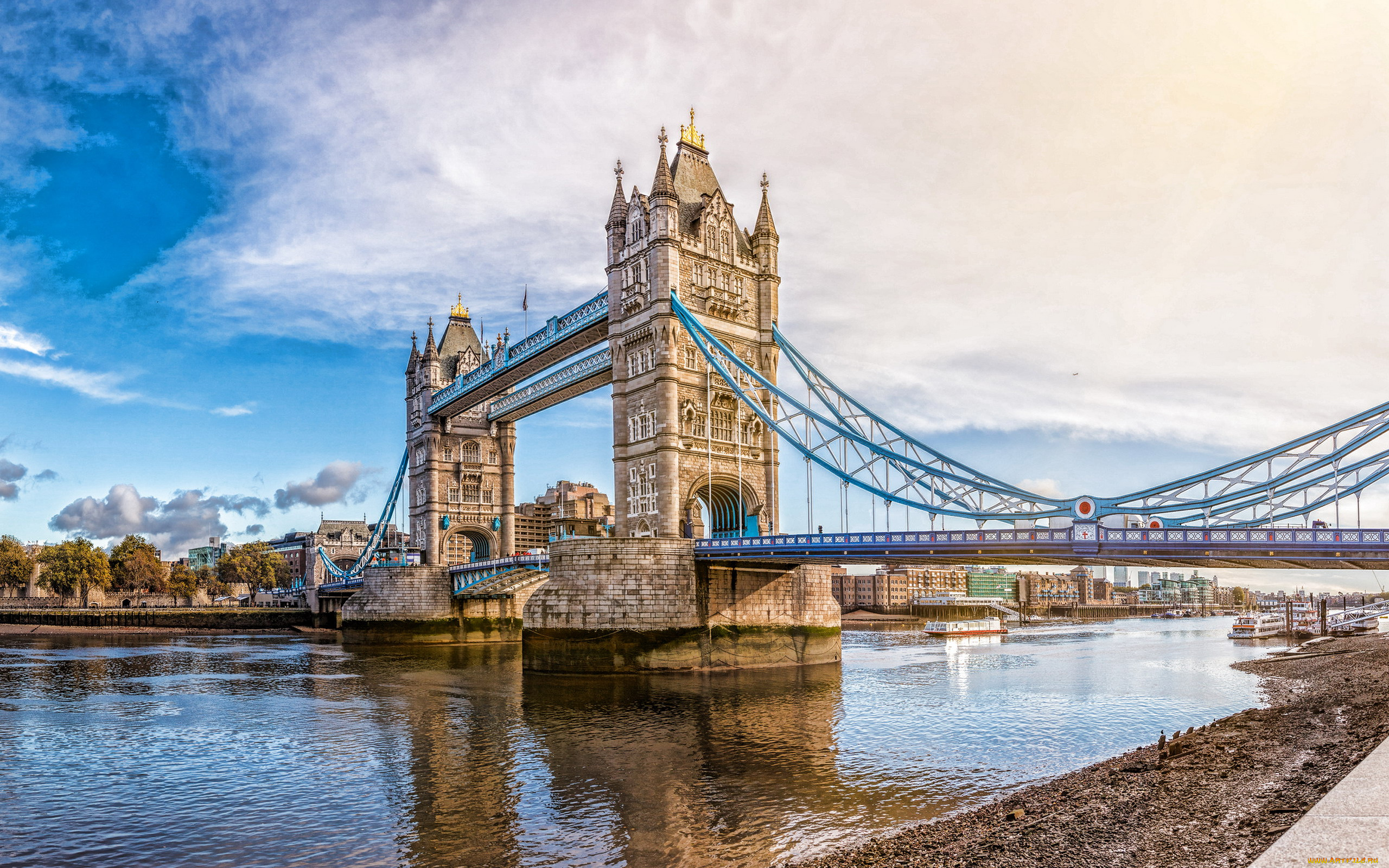 города, лондон, , великобритания, tower, bridge