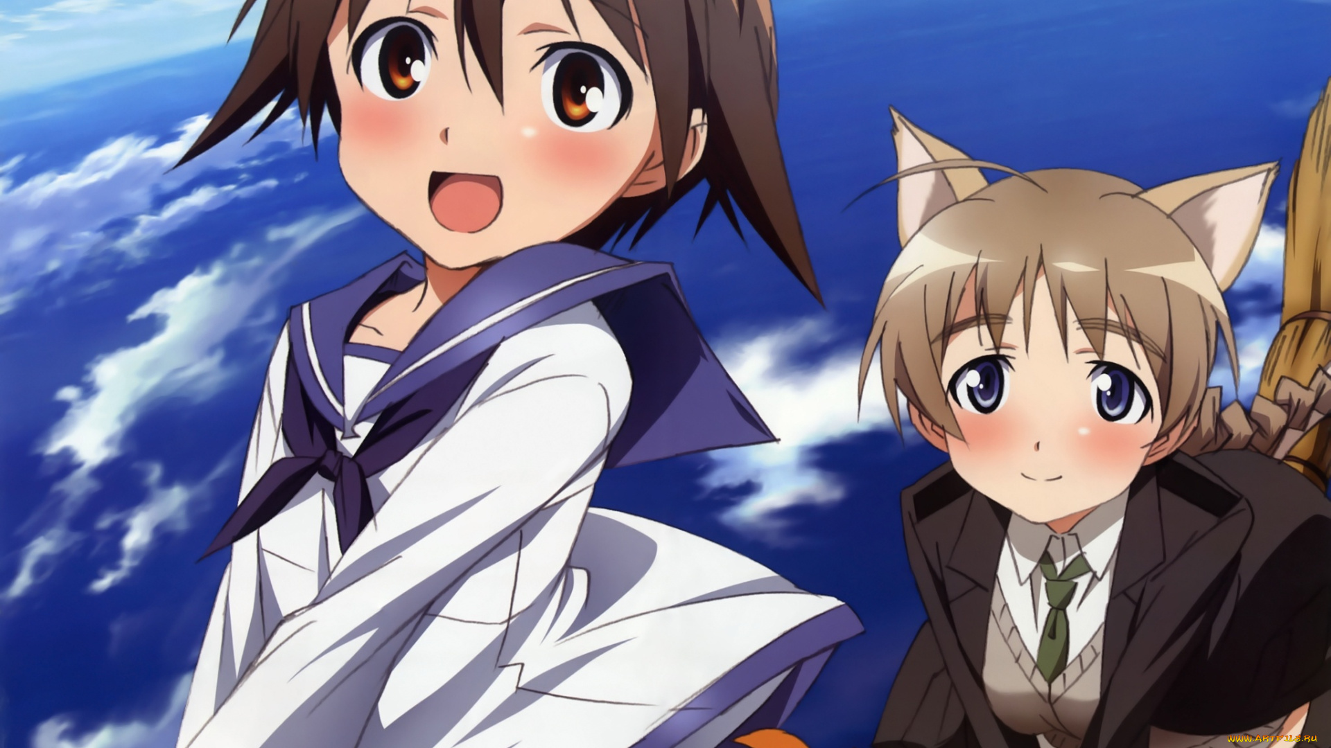 аниме, strike, witches