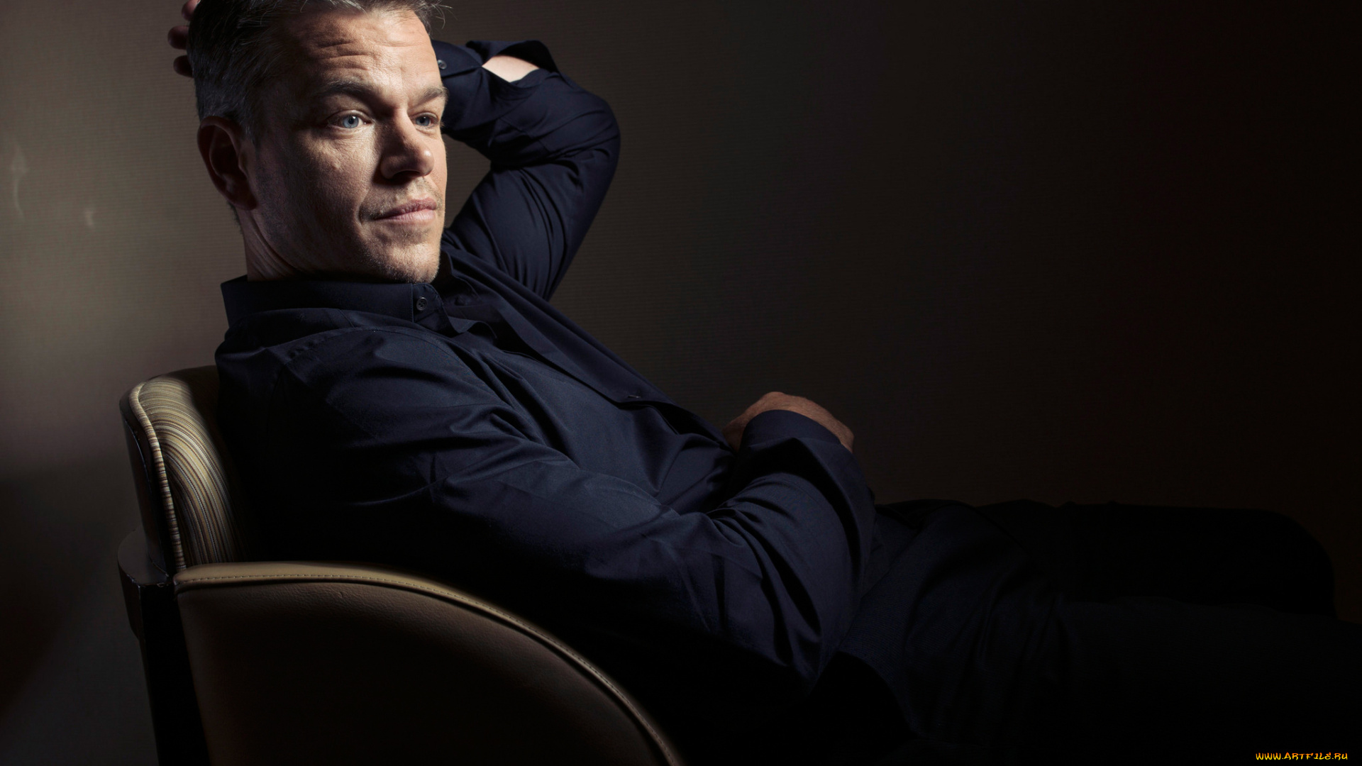 matt, damon, мужчины, актер, сидит, в, кресле, фотосессия, для, фильма, марсианин, the, martian