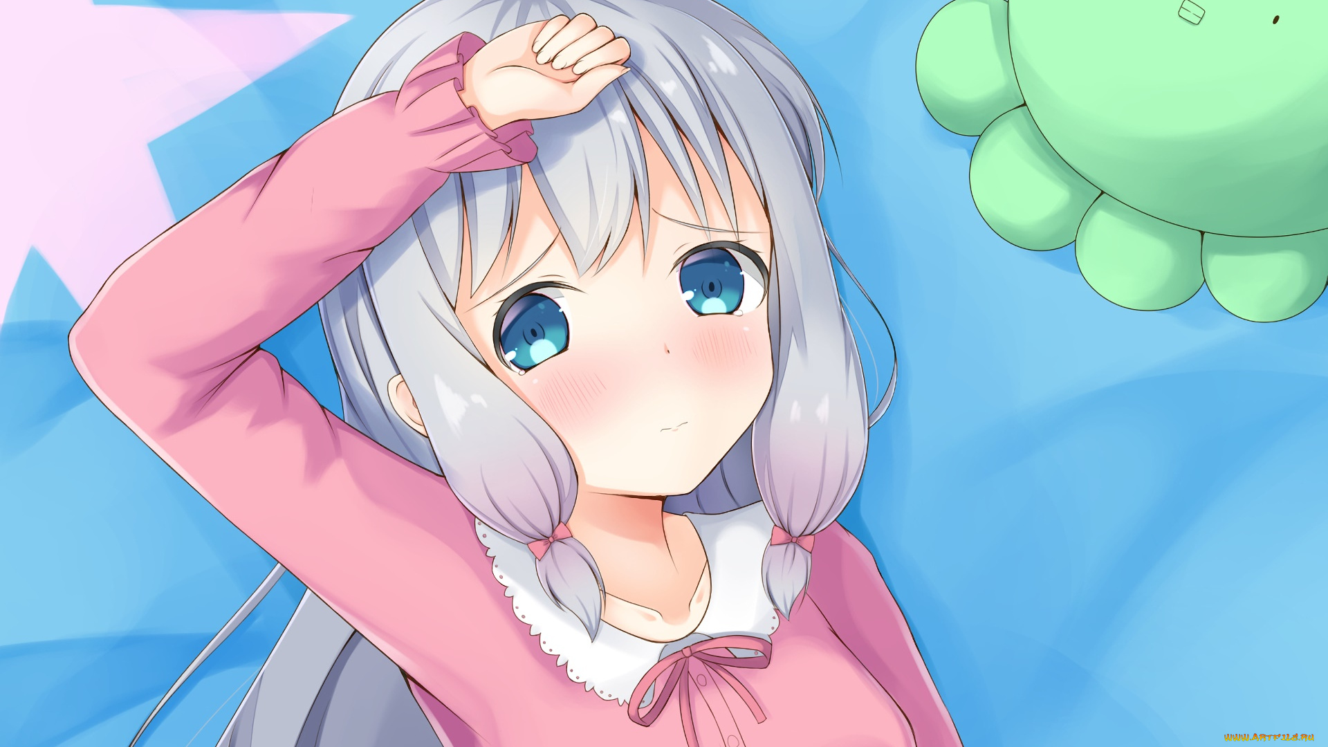 аниме, eromanga-sensei, фон, взгляд, девушка