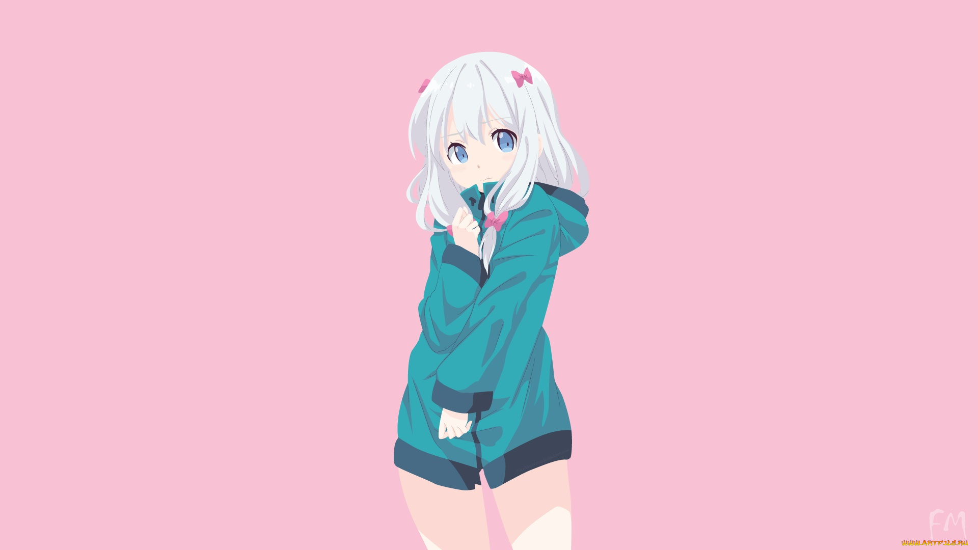 аниме, eromanga-sensei, фон, взгляд, девушка