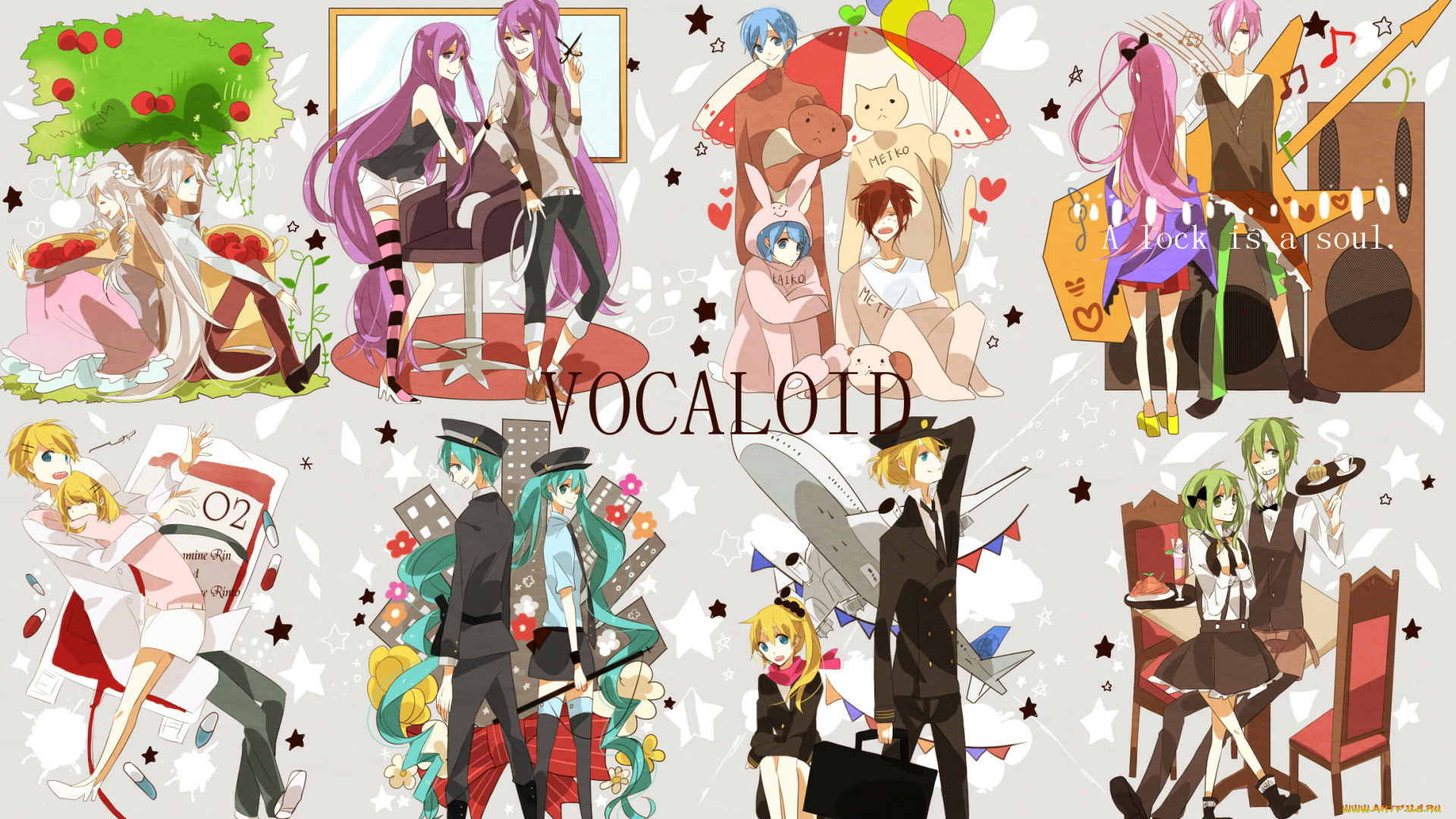 аниме, vocaloid, персонажи