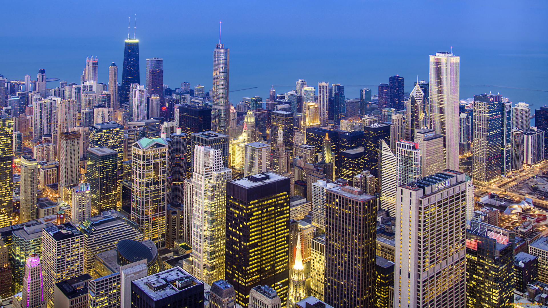 chicago, города, Чикаго, , сша, панорама, небоскребы