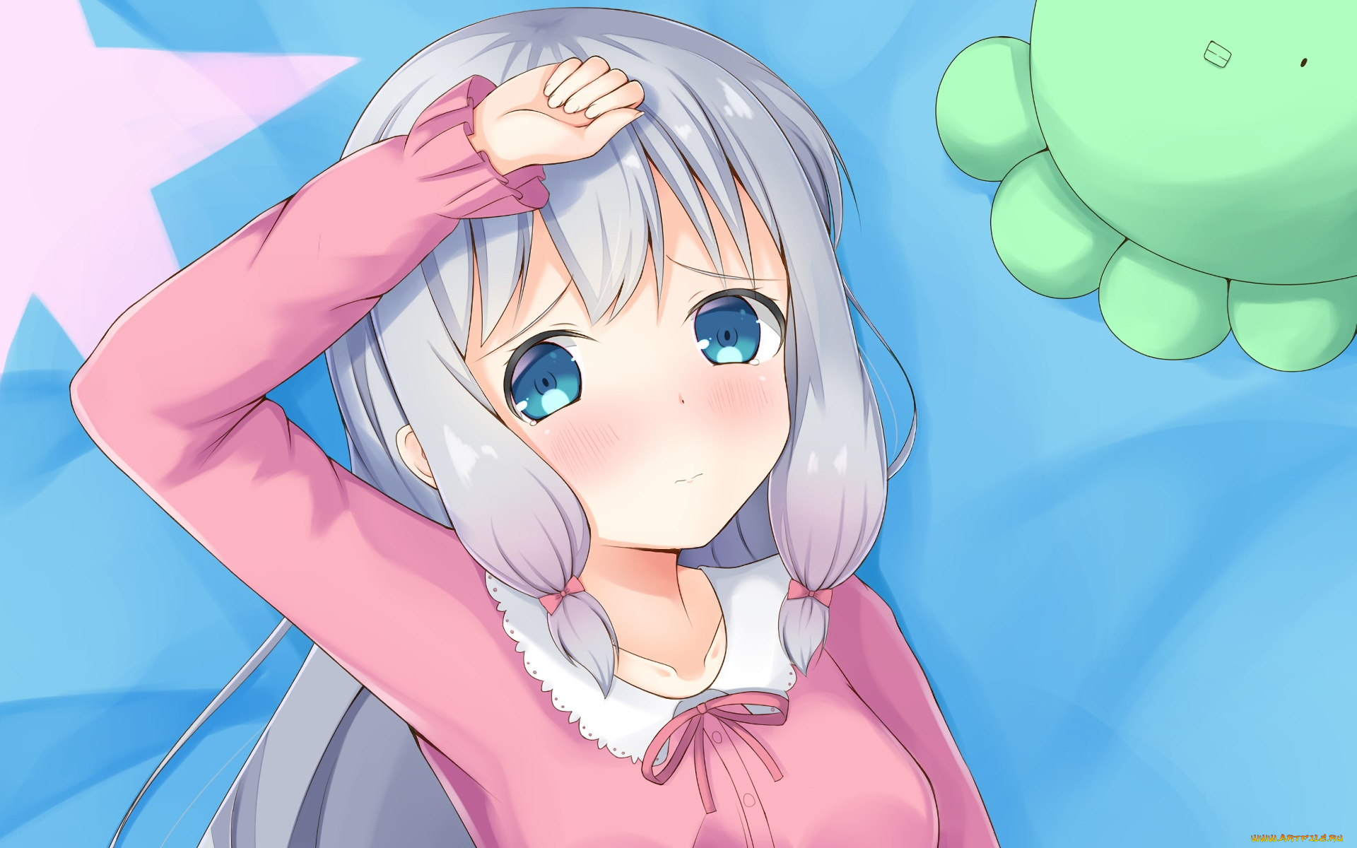 аниме, eromanga-sensei, фон, взгляд, девушка