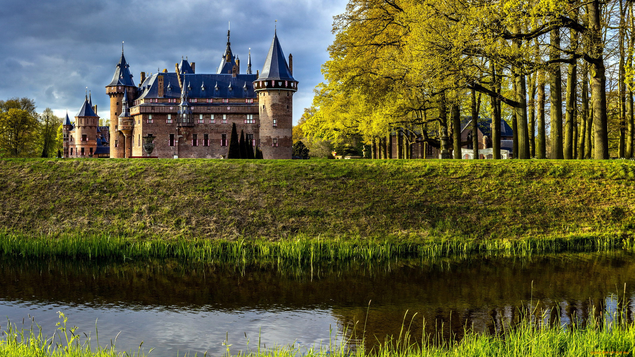 haar, castle, города, замки, нидерландов, haar, castle