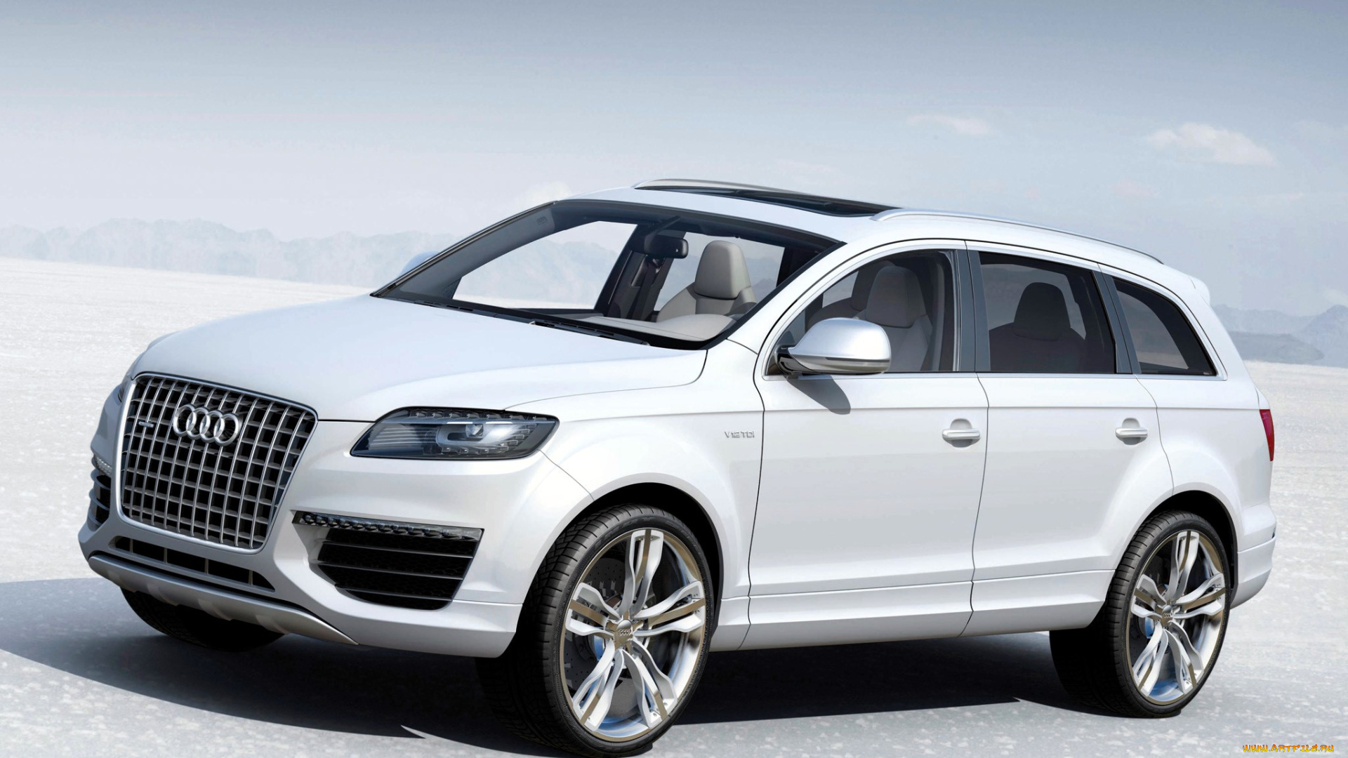 audi, q7, автомобили, audi, белый