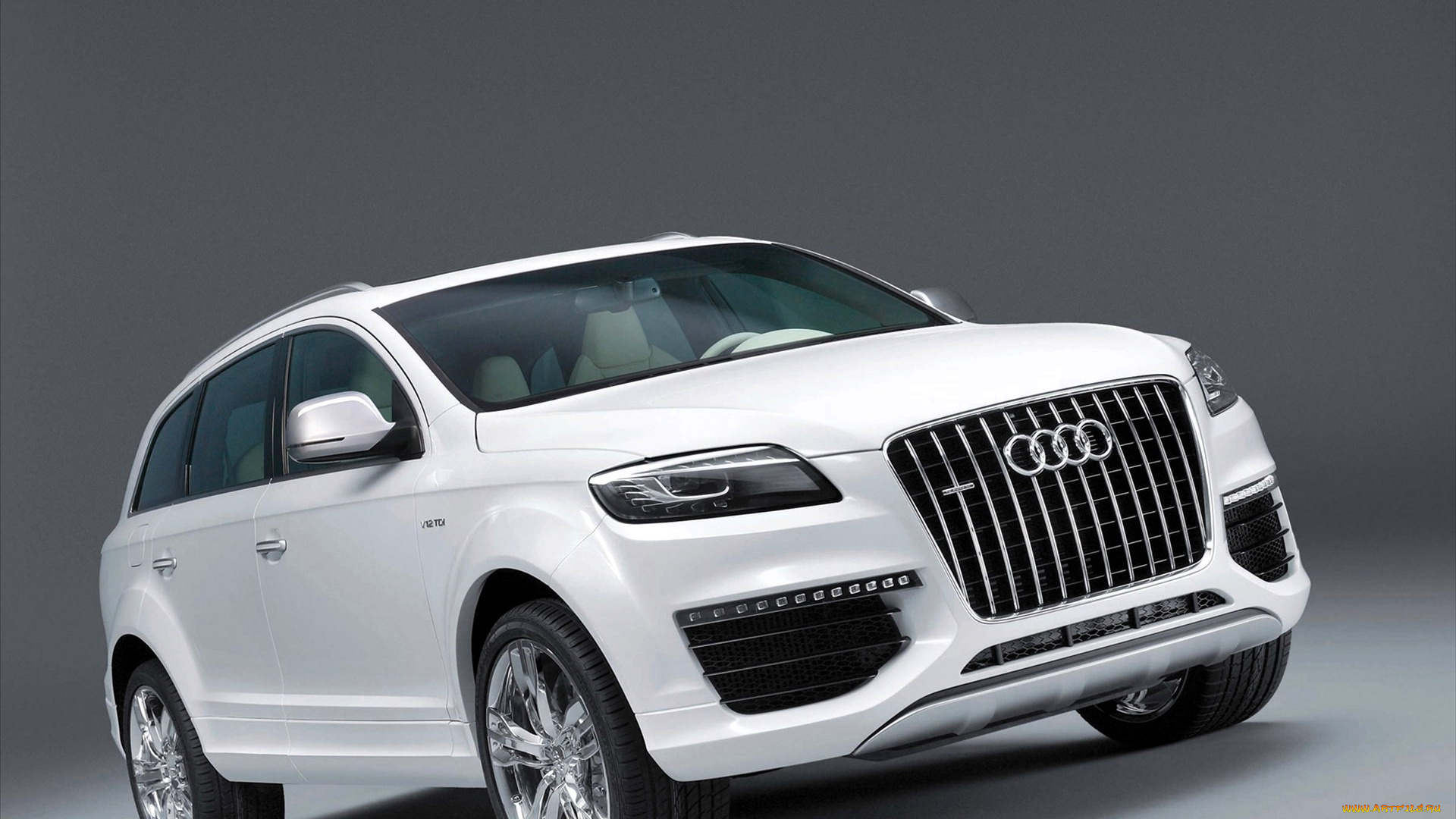 audi, q7, v12, автомобили, audi, белый