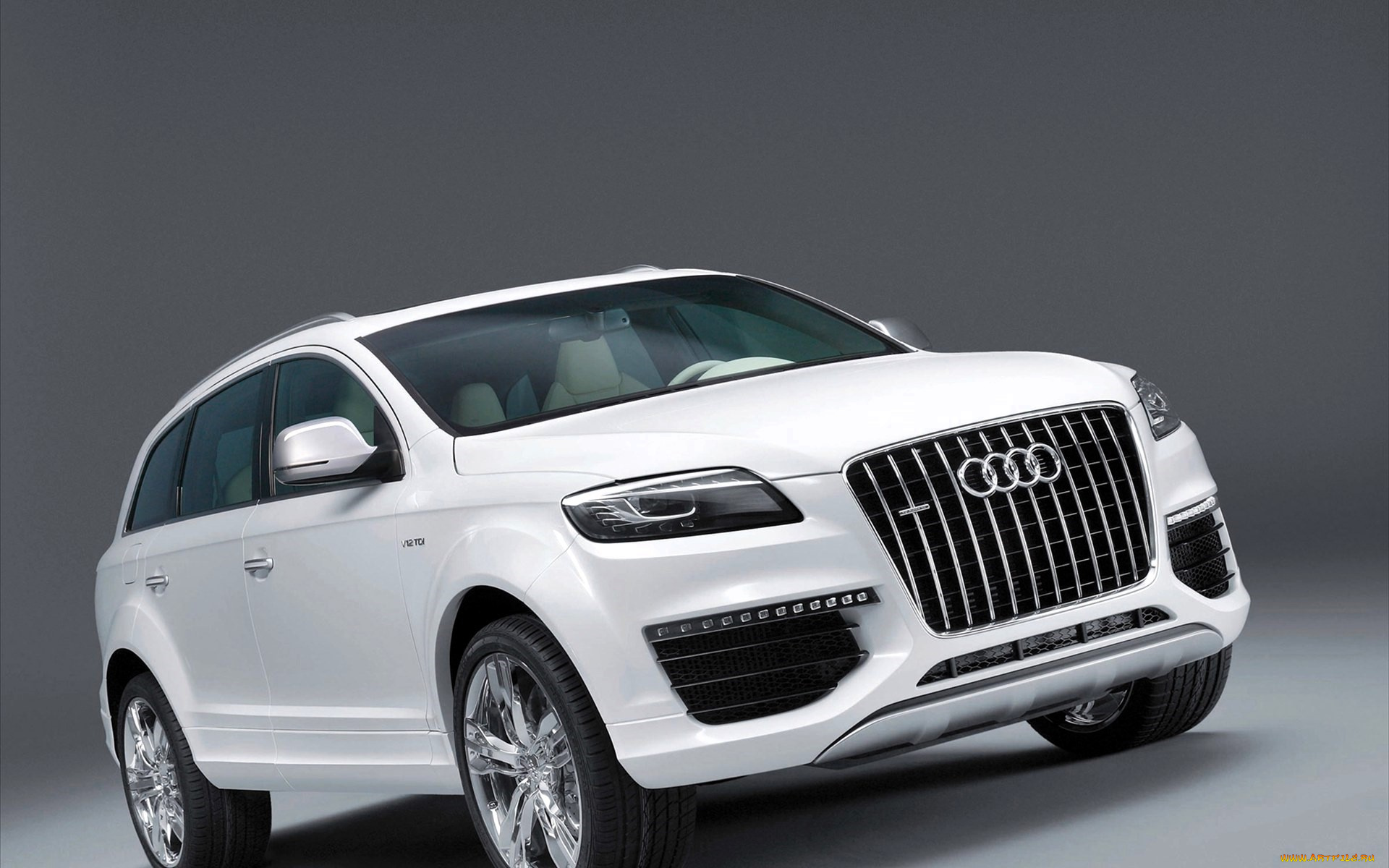 audi, q7, v12, автомобили, audi, белый