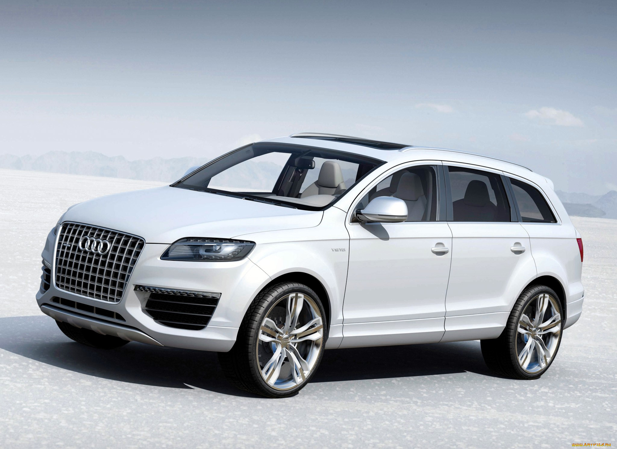 audi, q7, автомобили, audi, белый