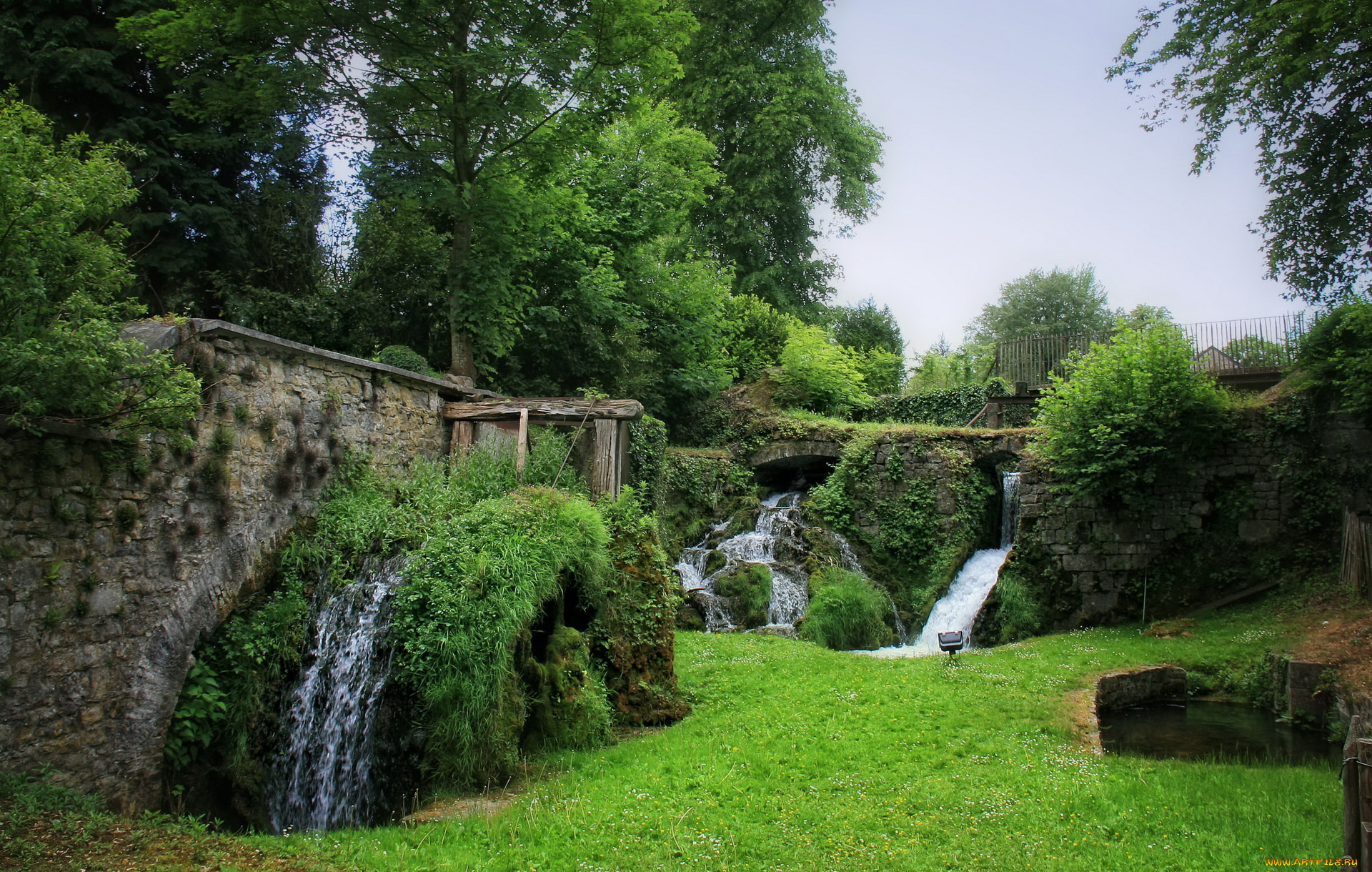 бельгия, hasselt, природа, водопады