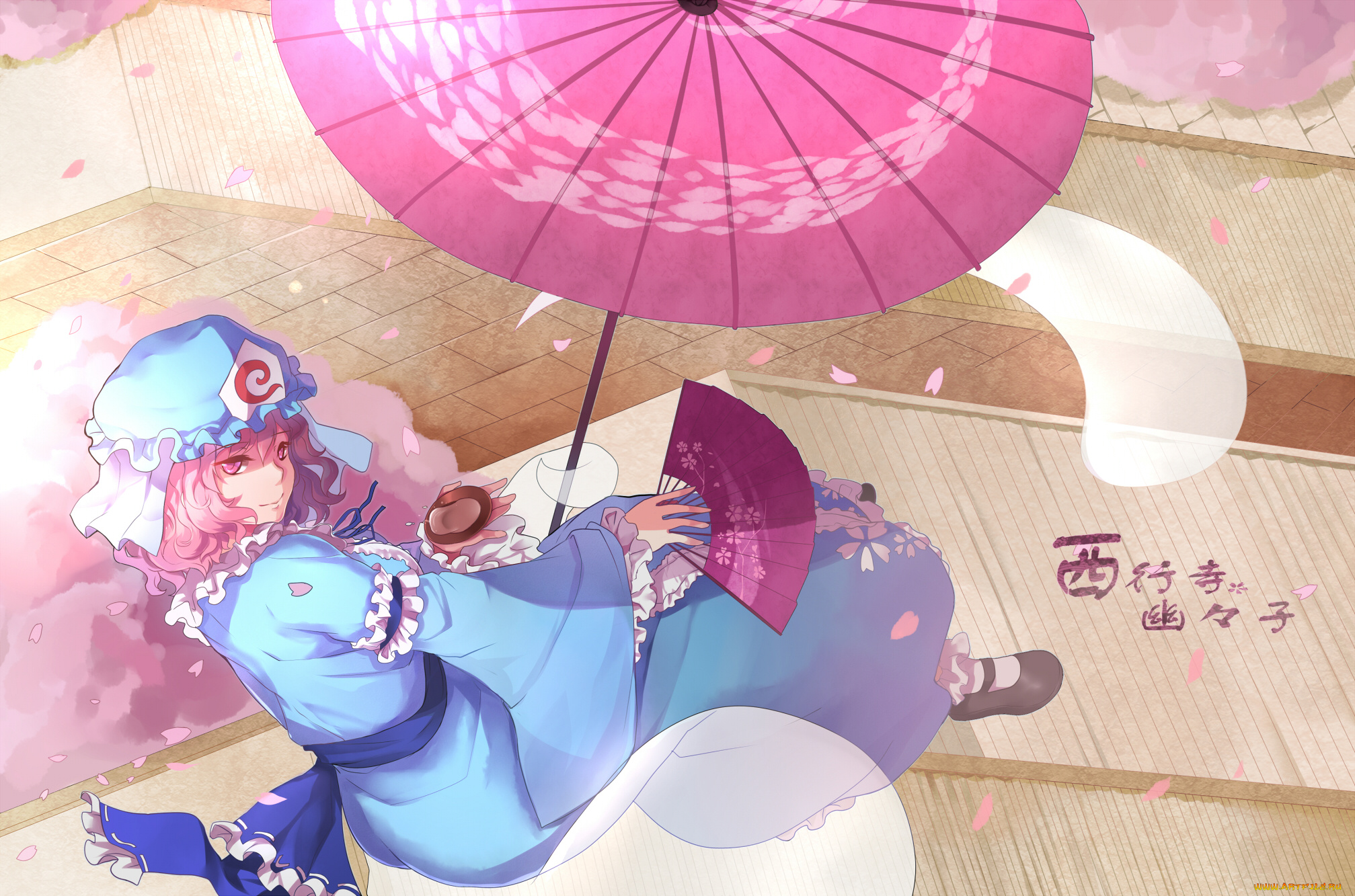 saigyouji, yuyuko, аниме, touhou