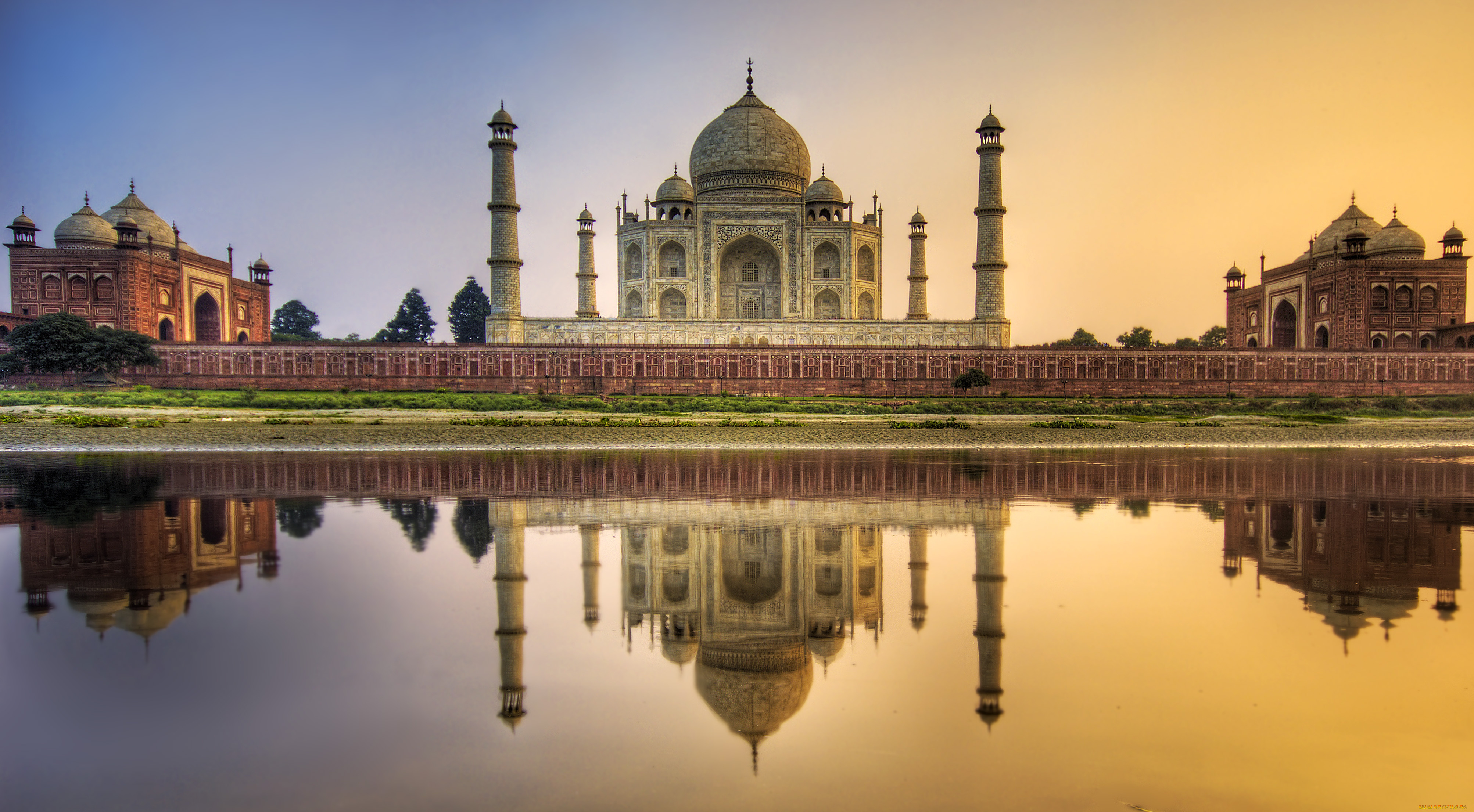 farewell, india, the, taj, mahal, города, тадж, махал, индия, красота, дворец, водоам