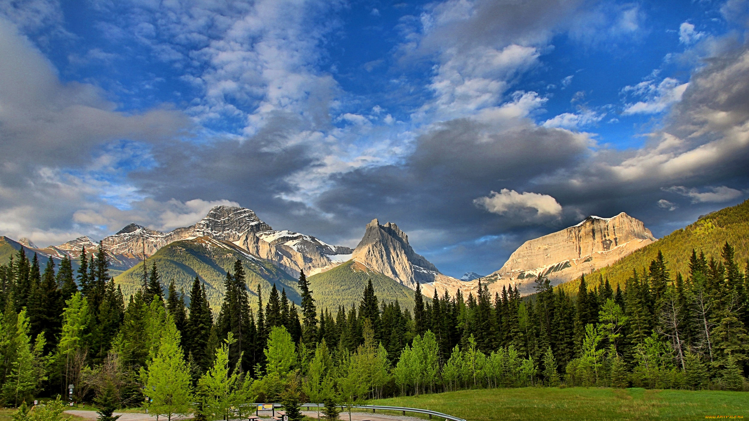 mount, lougheed, wind, mountain, tower, природа, горы, alberta, canada, canadian, rockies, альберта, канада, канадские, скалистые