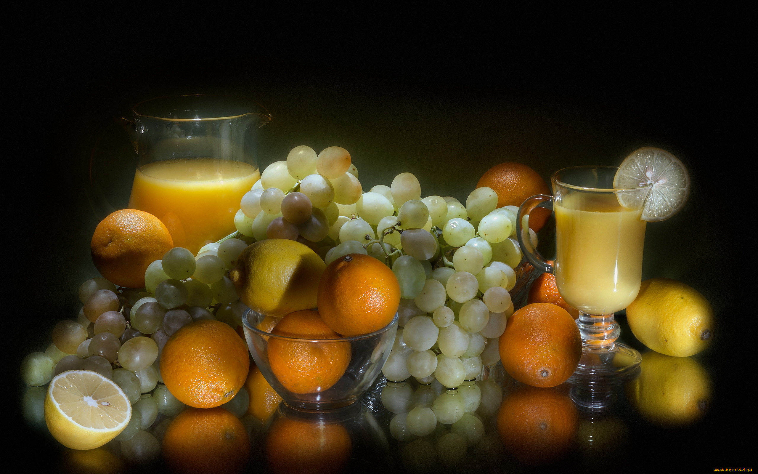 Виноград и апельсин без смс
