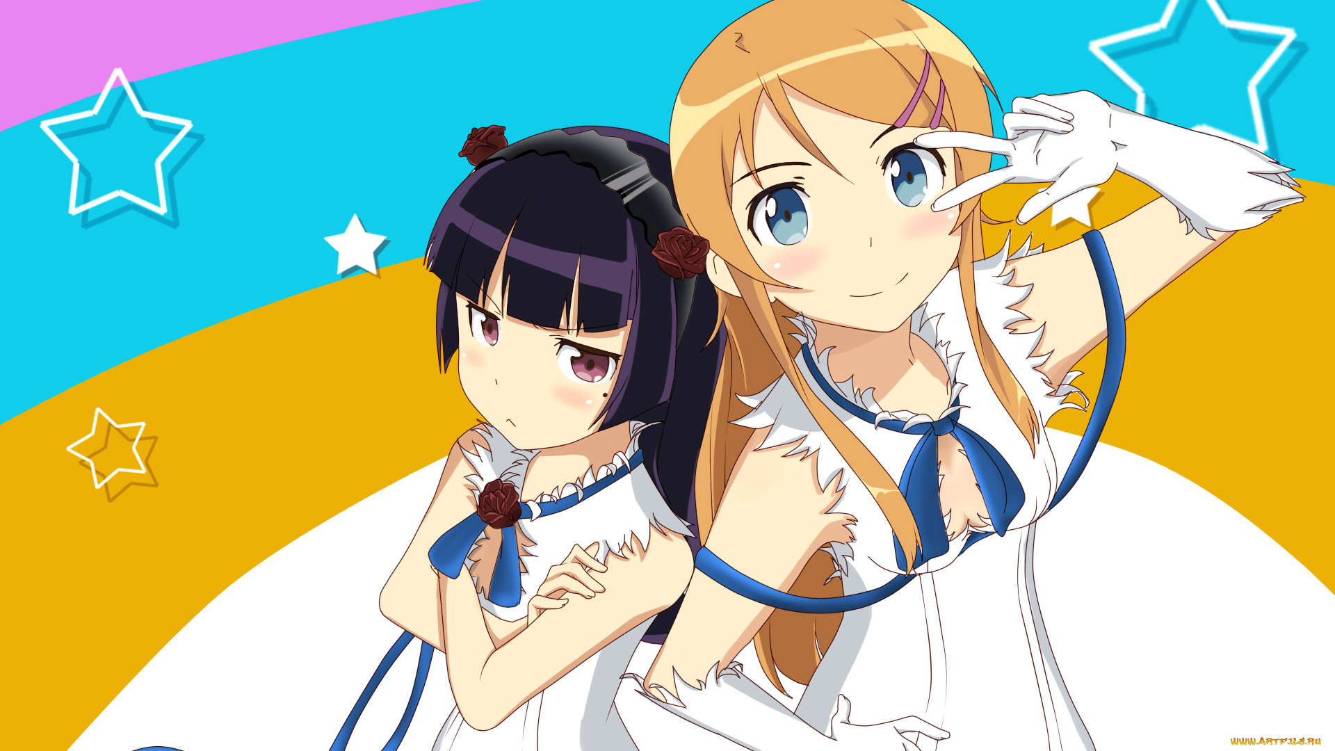 аниме, oreimo, xiao, wo, kousaka, kirino, gokou, ruri