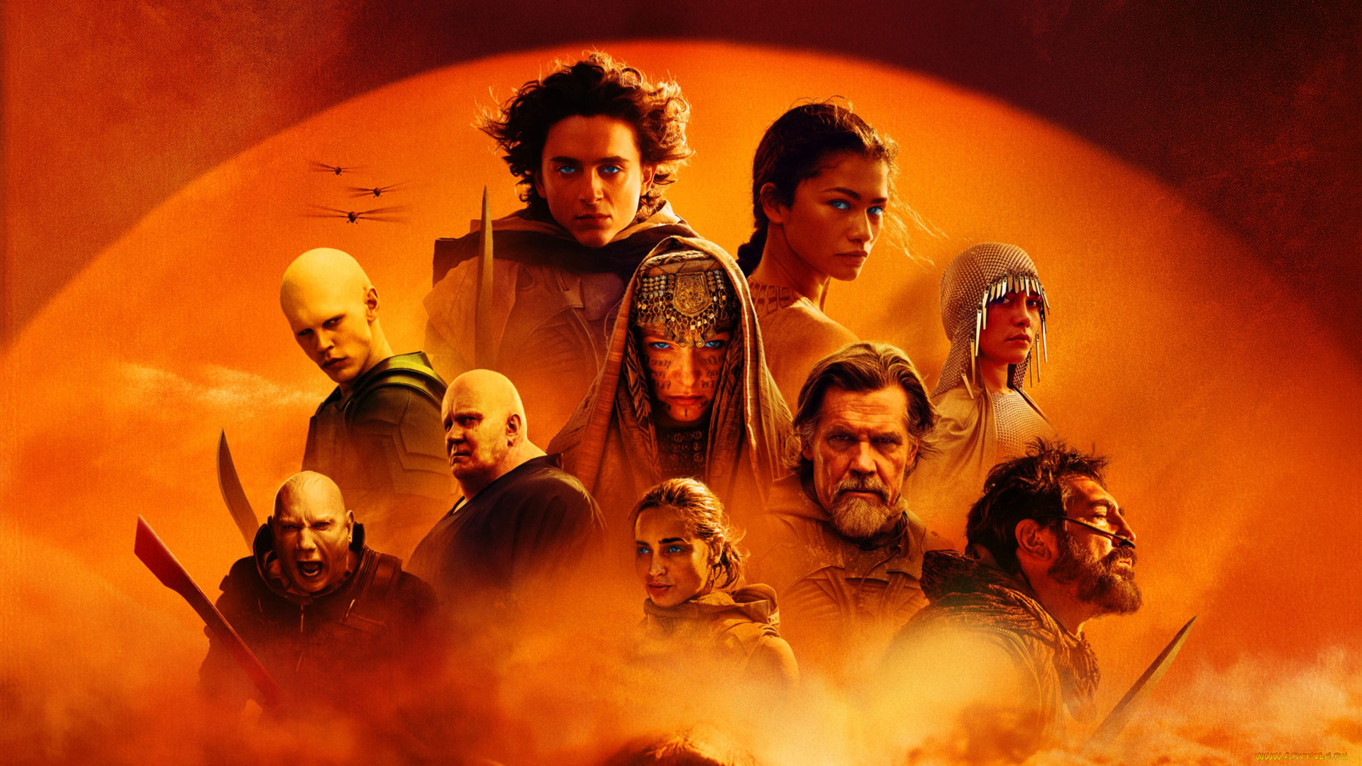 dune, , part, two, , , 2024, , кино, фильмы, , part, two, дюна, часть, вторая, timothee, chalamet, zendaya, josh, brolin, florence, pugh, javier, bardem, rebecca, ferguson, dave, bautista, stellan, skarsgard, paul, atreides, vladimir, harkonnen, stilgar, фантастика, боевик, драма, пoстeр