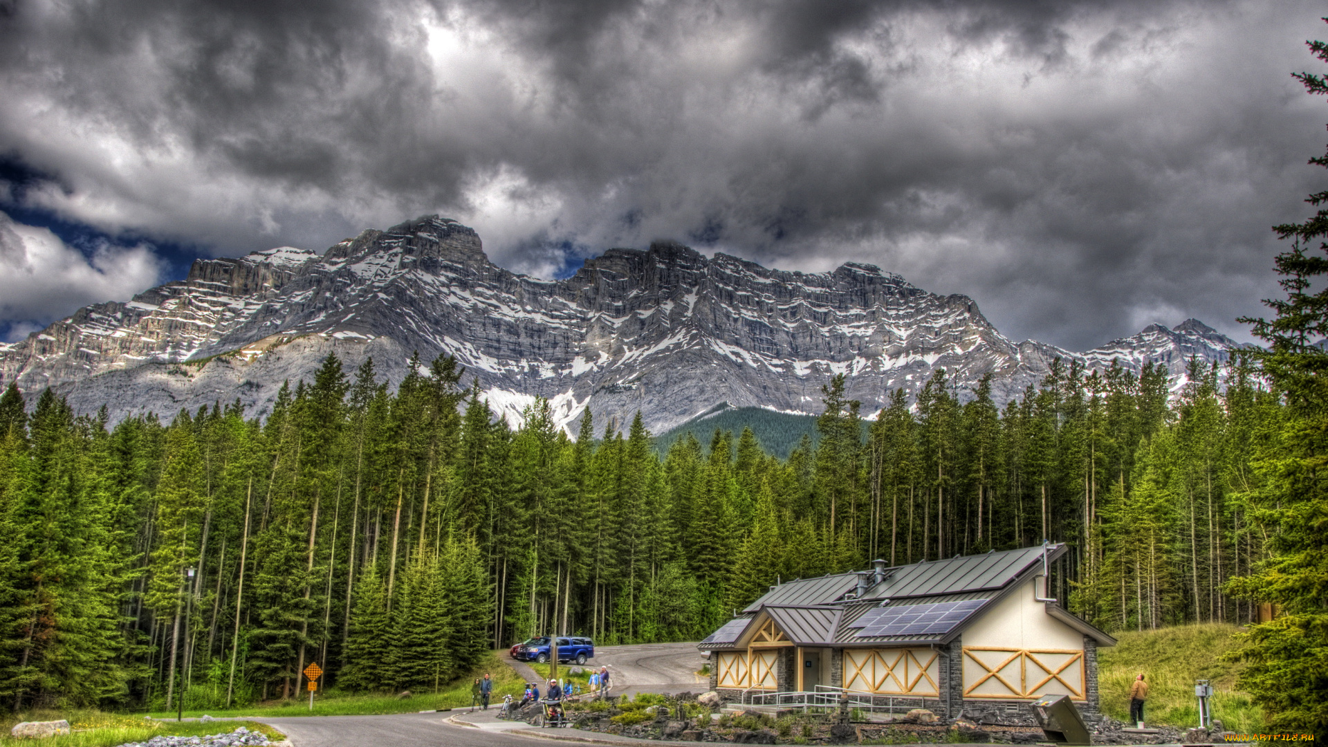 banff, canada, природа, дороги, парк