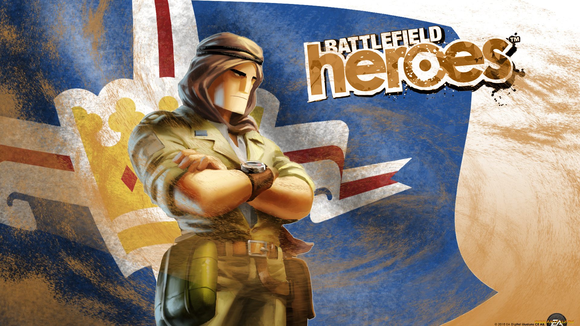 battlefield, heroes, видео, игры, солдат, флаг