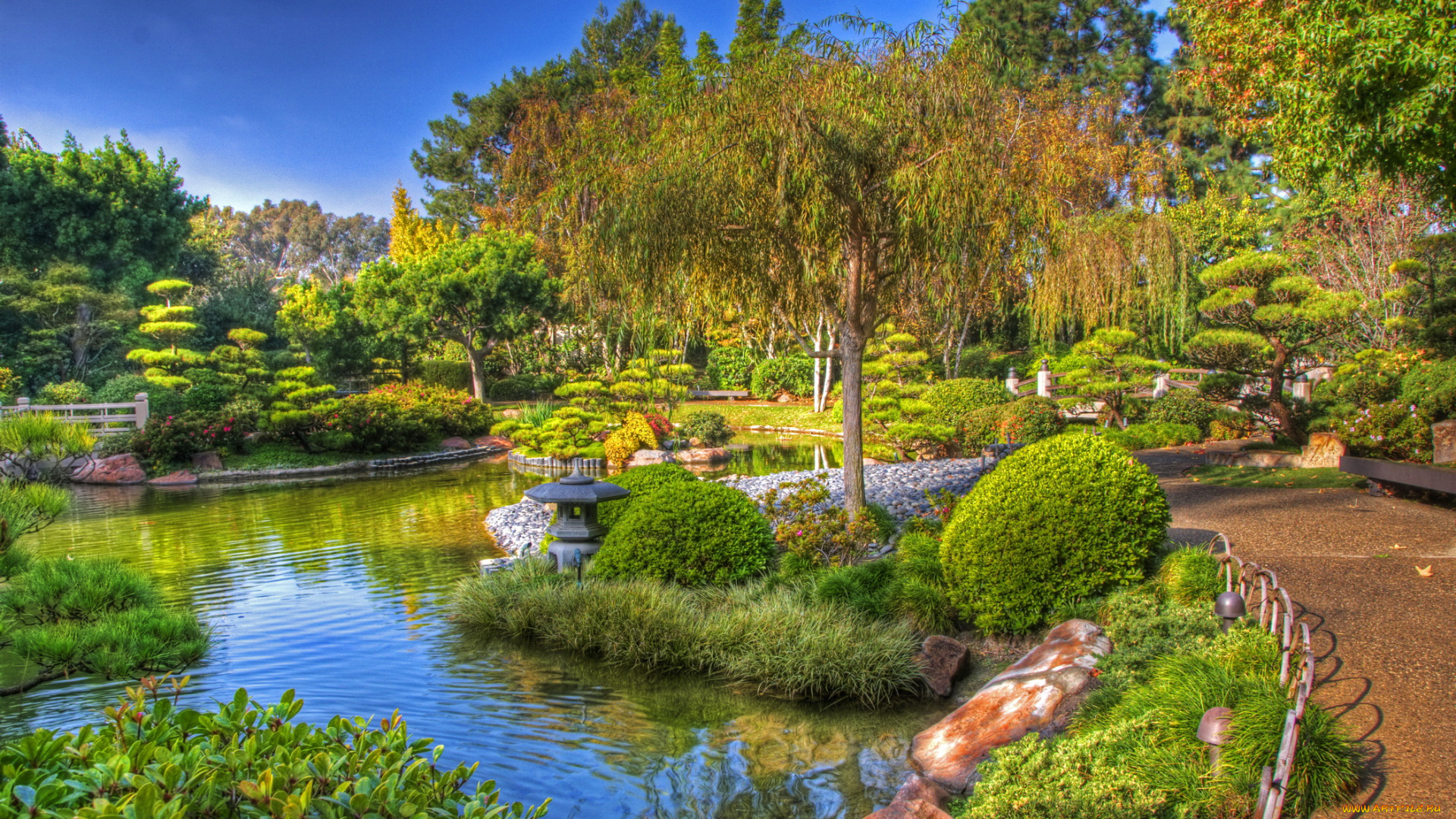 earl, burns, miller, japanese, garden, california, природа, парк