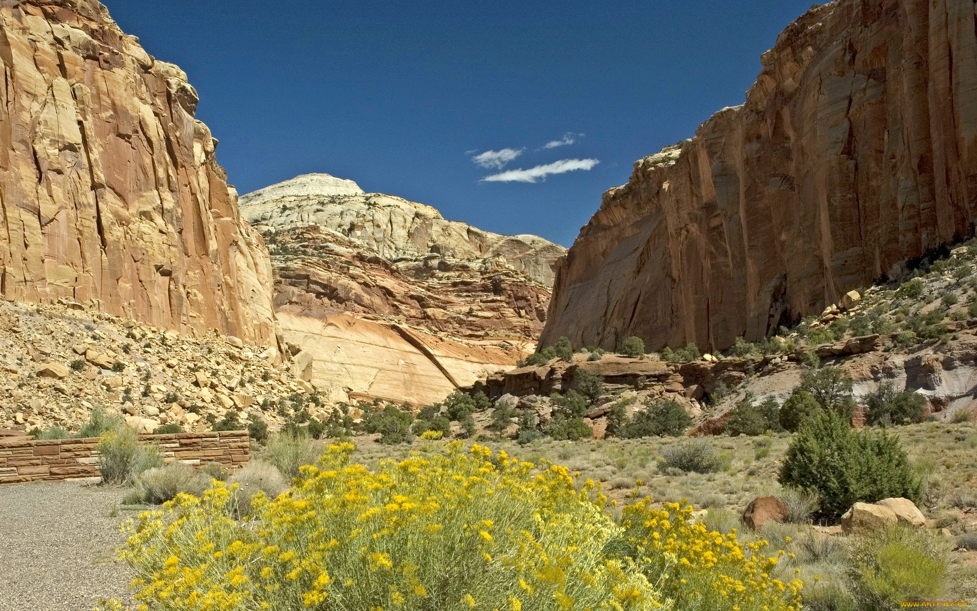 capitol, reef, national, park, utah, сша, природа, горы