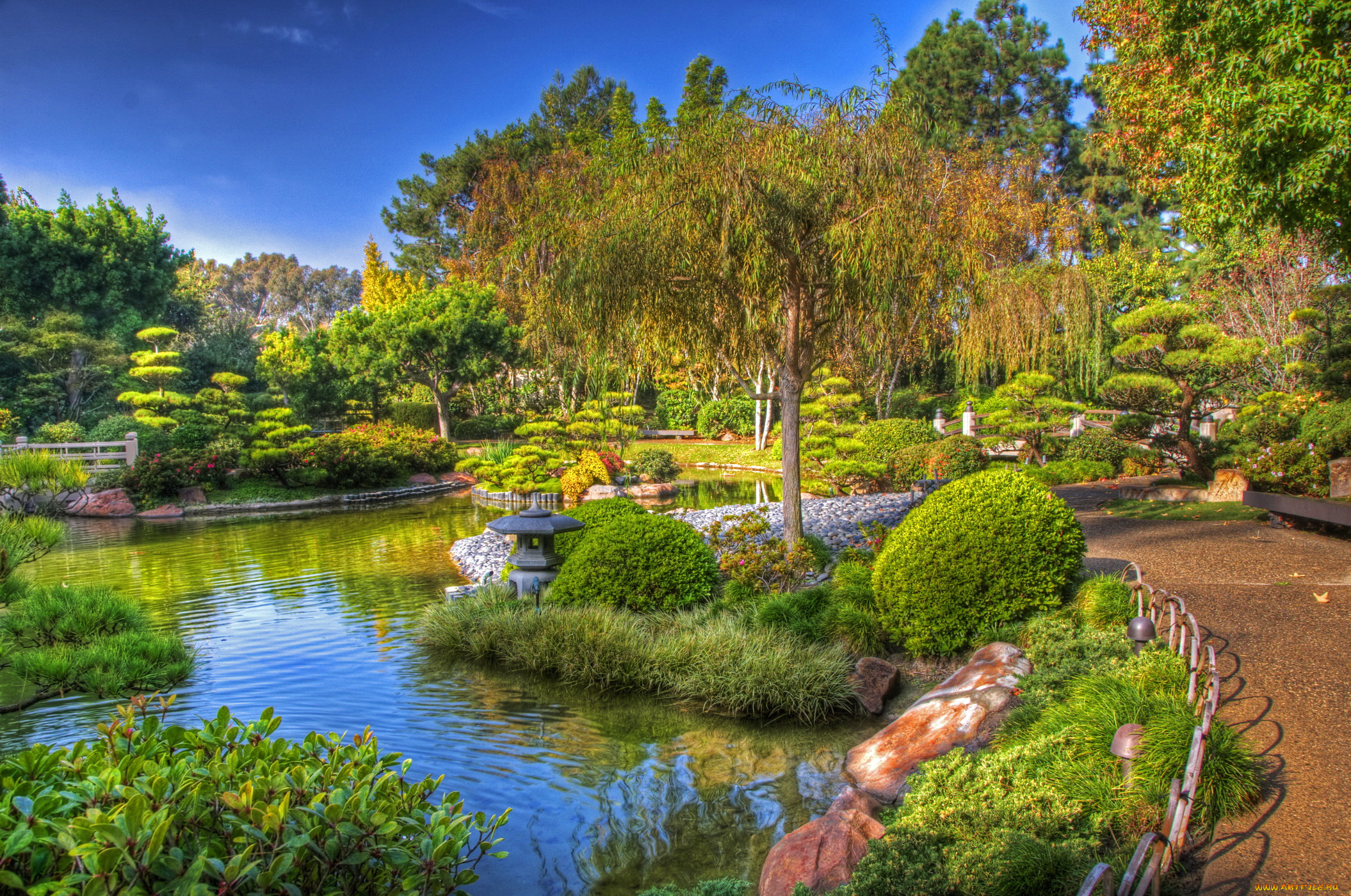 earl, burns, miller, japanese, garden, california, природа, парк