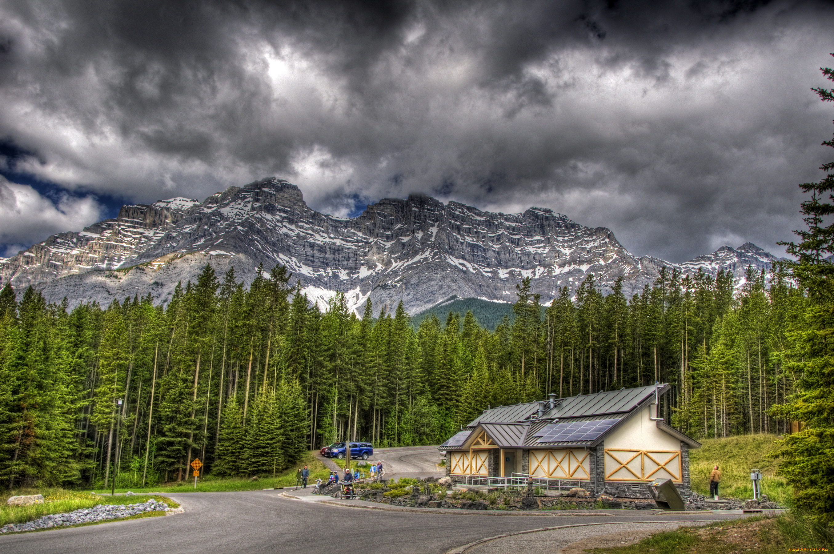 banff, canada, природа, дороги, парк