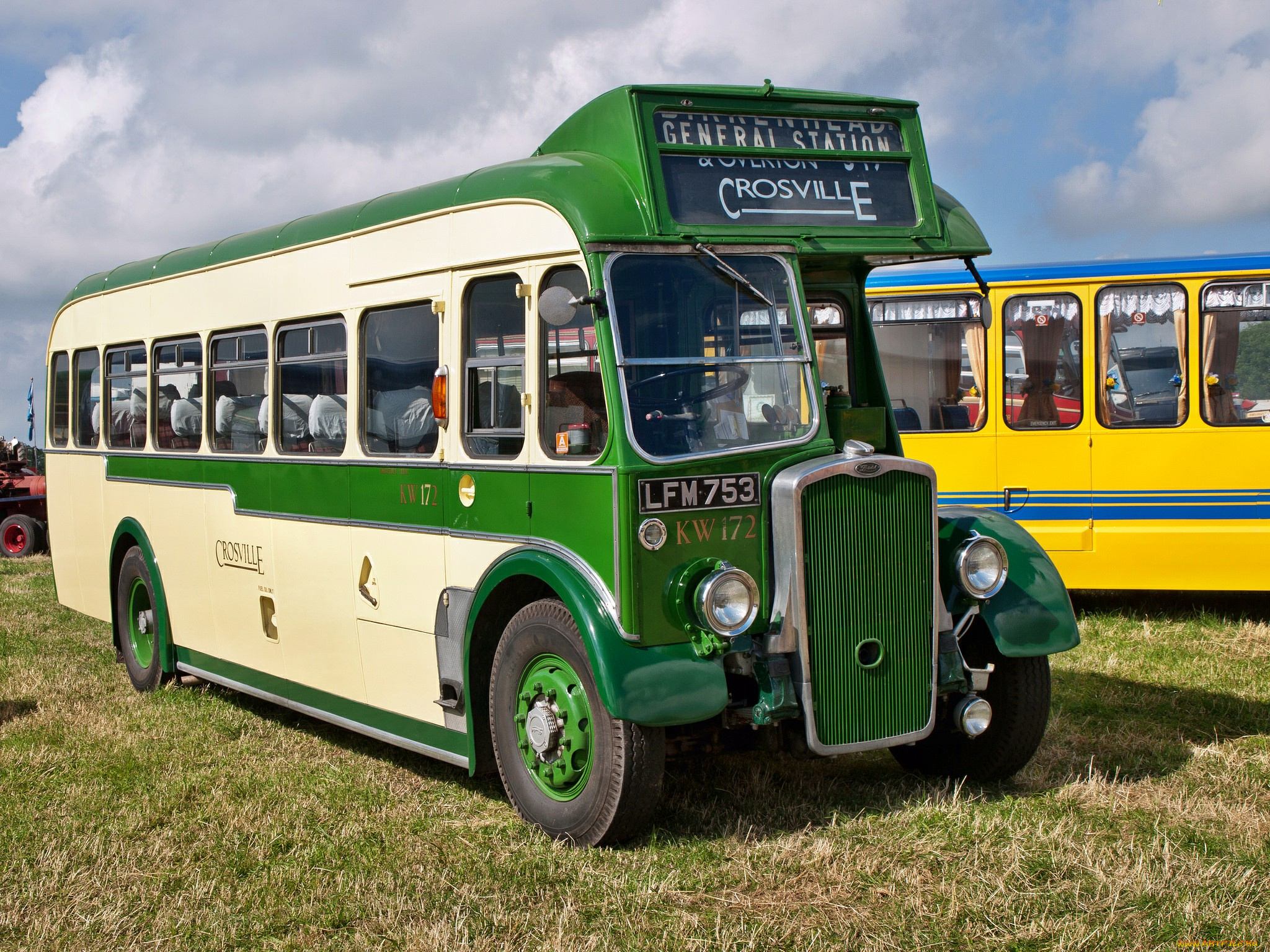 1950, bristol, l6becw, crosville, kw172, автомобили, автобусы, автобус, ретро, история